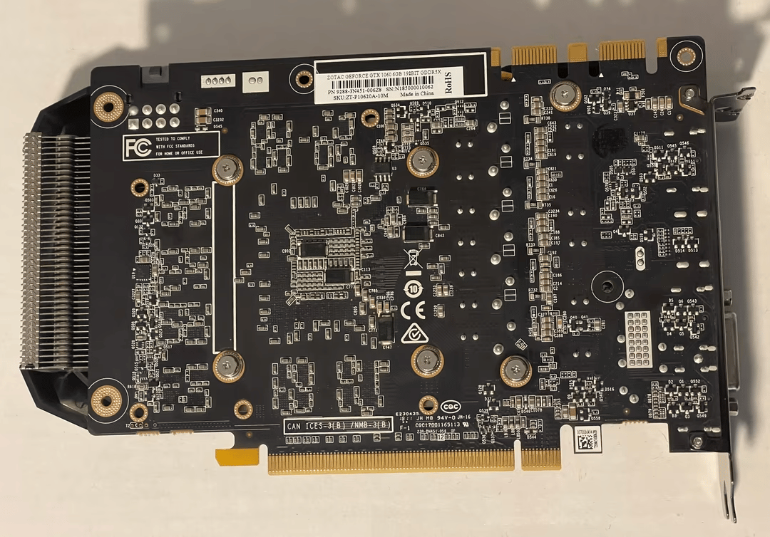 Used, Zotac 1060 6GB