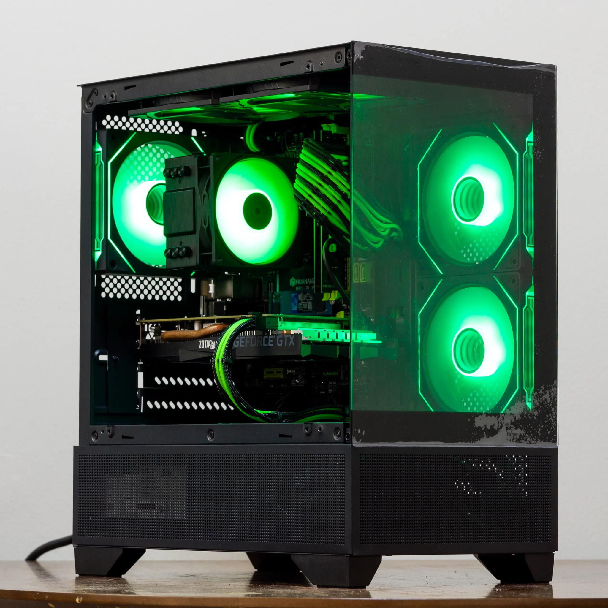 🟩Poison🟩 Intel i7| NVIDIA GTX1660| 16GB RAM| 512GB M.2 SSD| RGB| WiFi| Budget 1080p Gaming PC