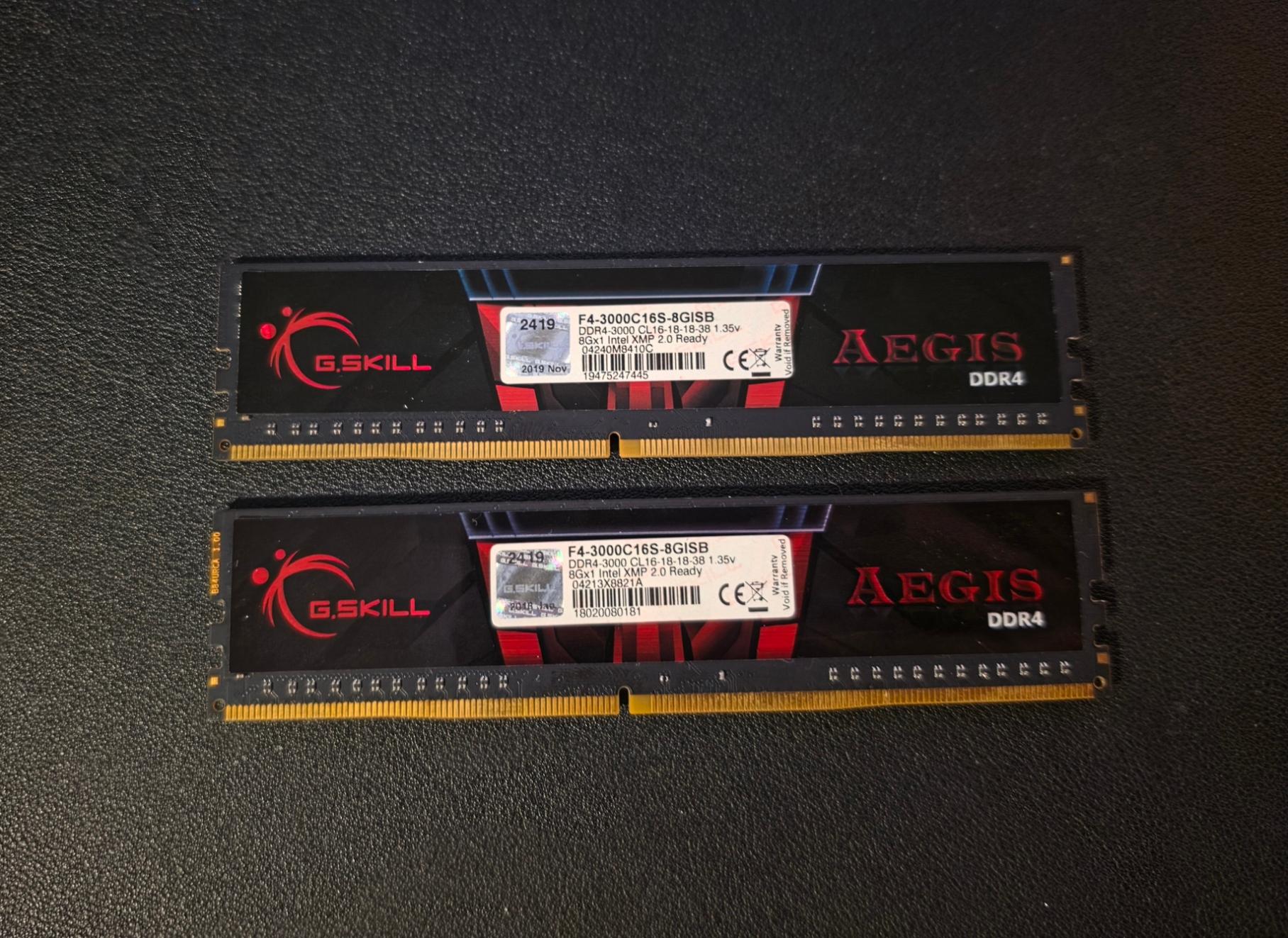 G.SKILL Aegis DDR4 16gb (2x8gb) ram. | Jawa