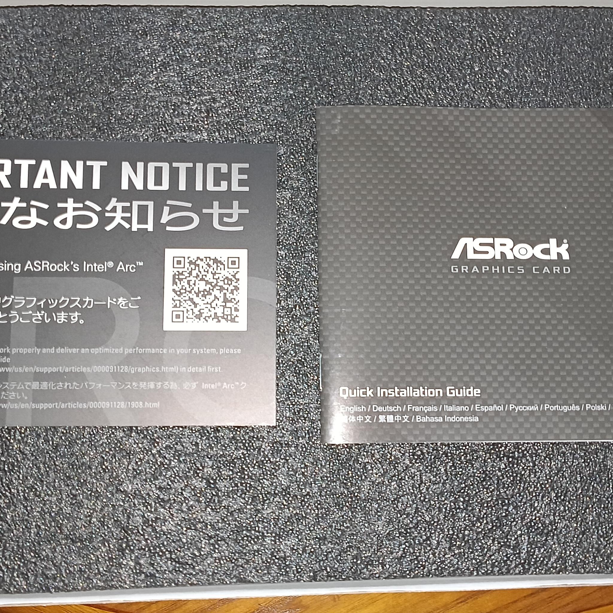 ASRock Phantom Gaming Intel Arc A770 16GB GDDR6 Graphics Card NEW SEALED