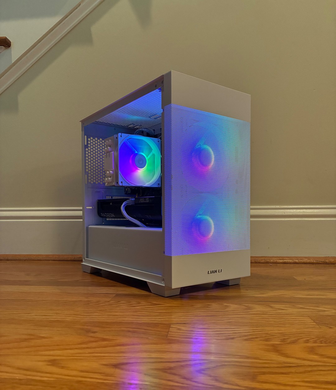 RX 9060XT R7 5800XT WHITE RGB GAMING PC 32GB 1TB SSD WiFi 6 