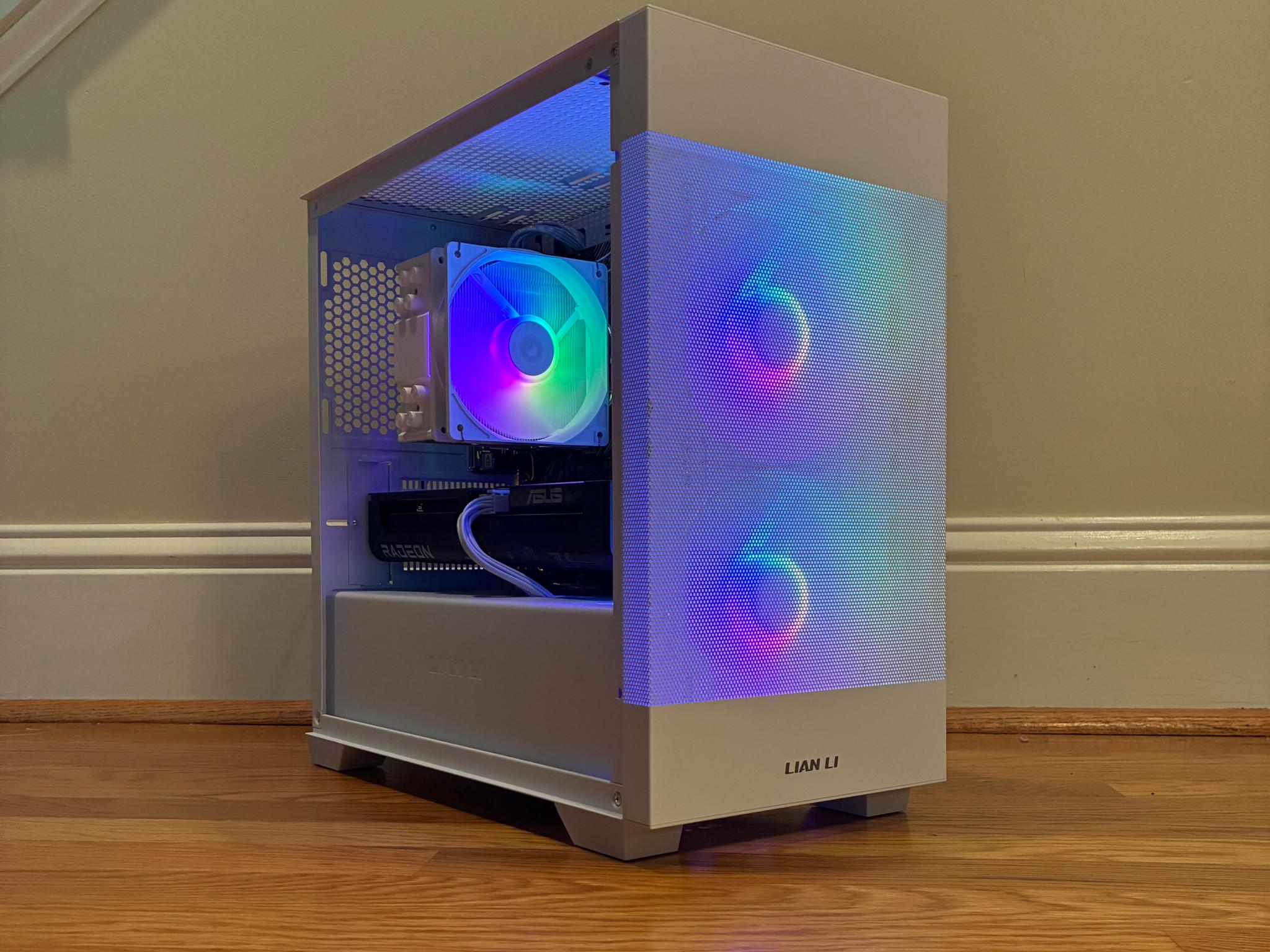 RX 9060XT R7 5800XT WHITE RGB GAMING PC 32GB 1TB SSD WiFi 6 WINDOWS 10/11