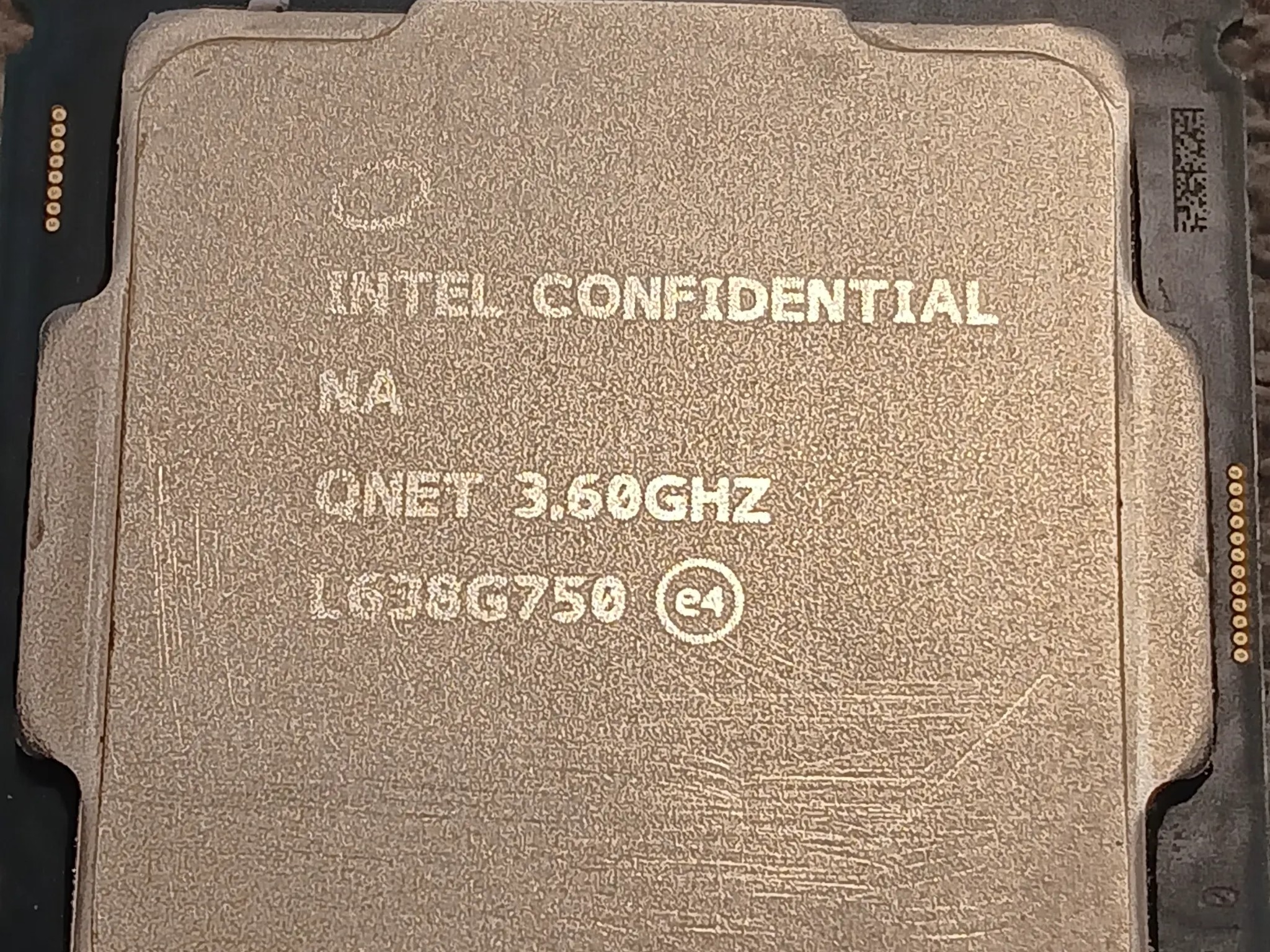 Intel "Confidential" QNET 3.6GHz (I3-8100???) Socket 1151 Processor