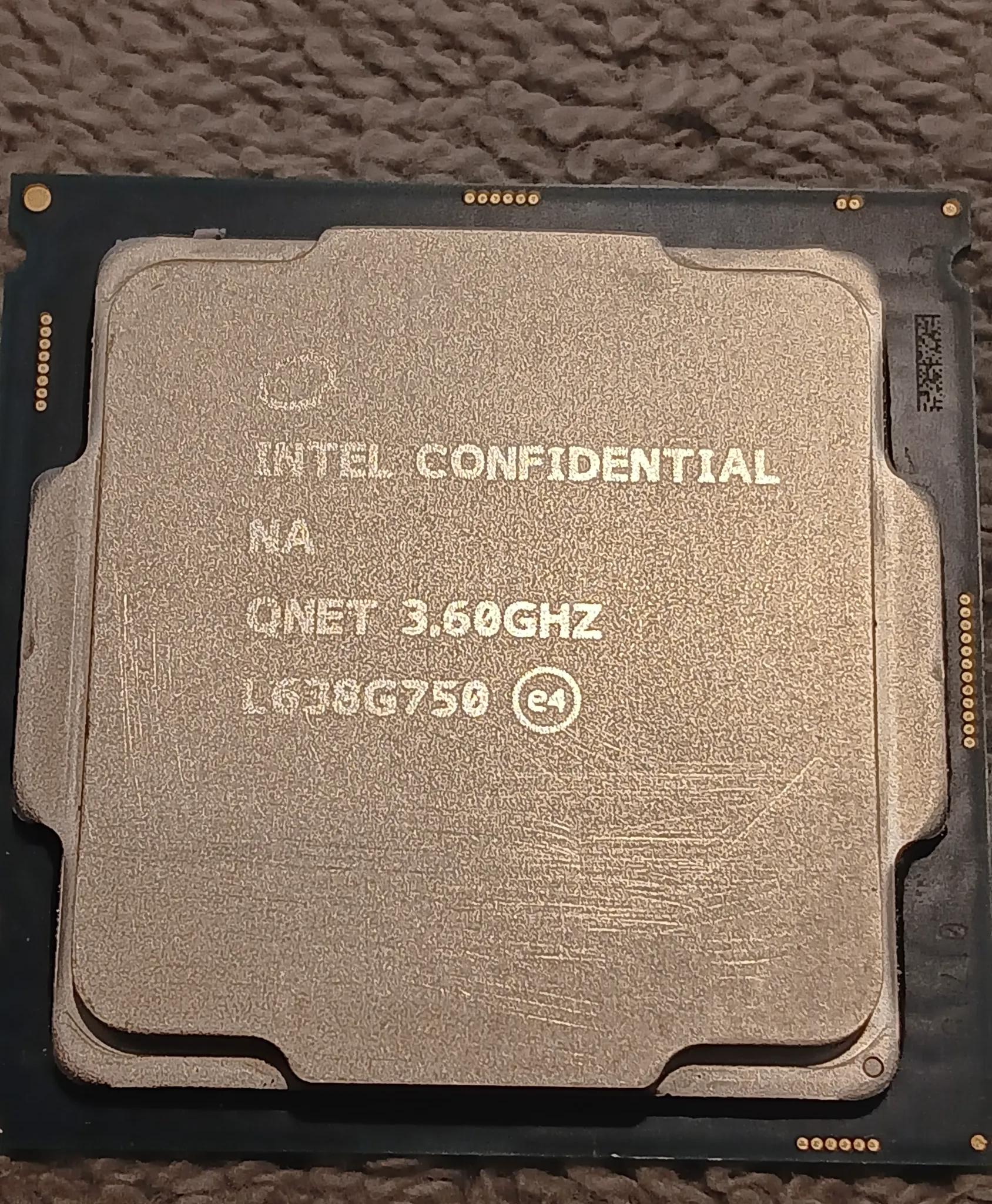 Intel "Confidential" QNET 3.6GHz (I3-8100???) Socket 1151 Processor