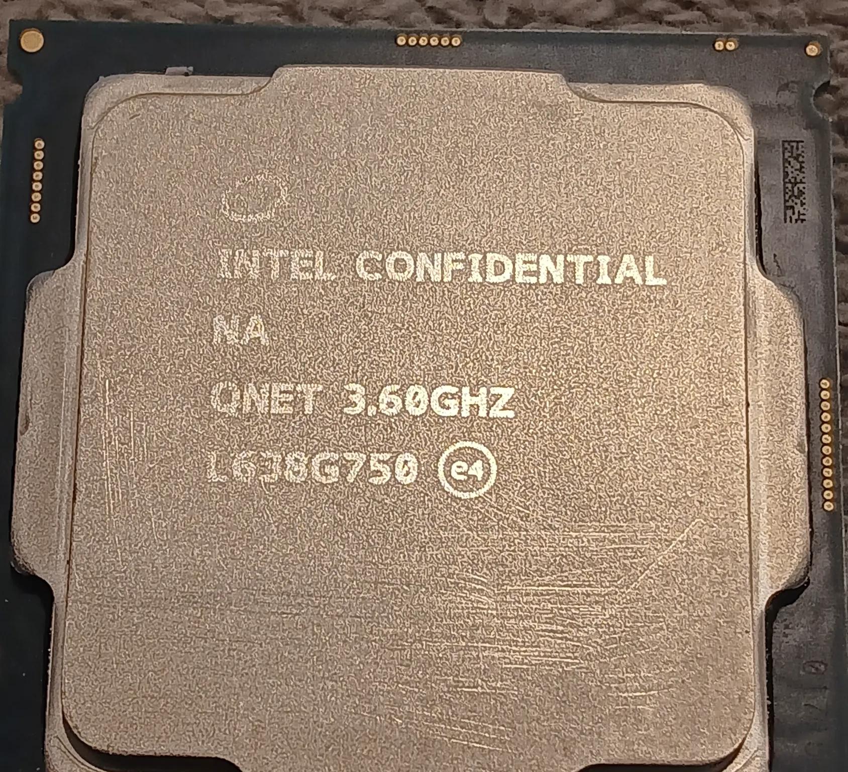 Intel "Confidential" QNET 3.6GHz (I3-8100???) Socket 1151 Processor