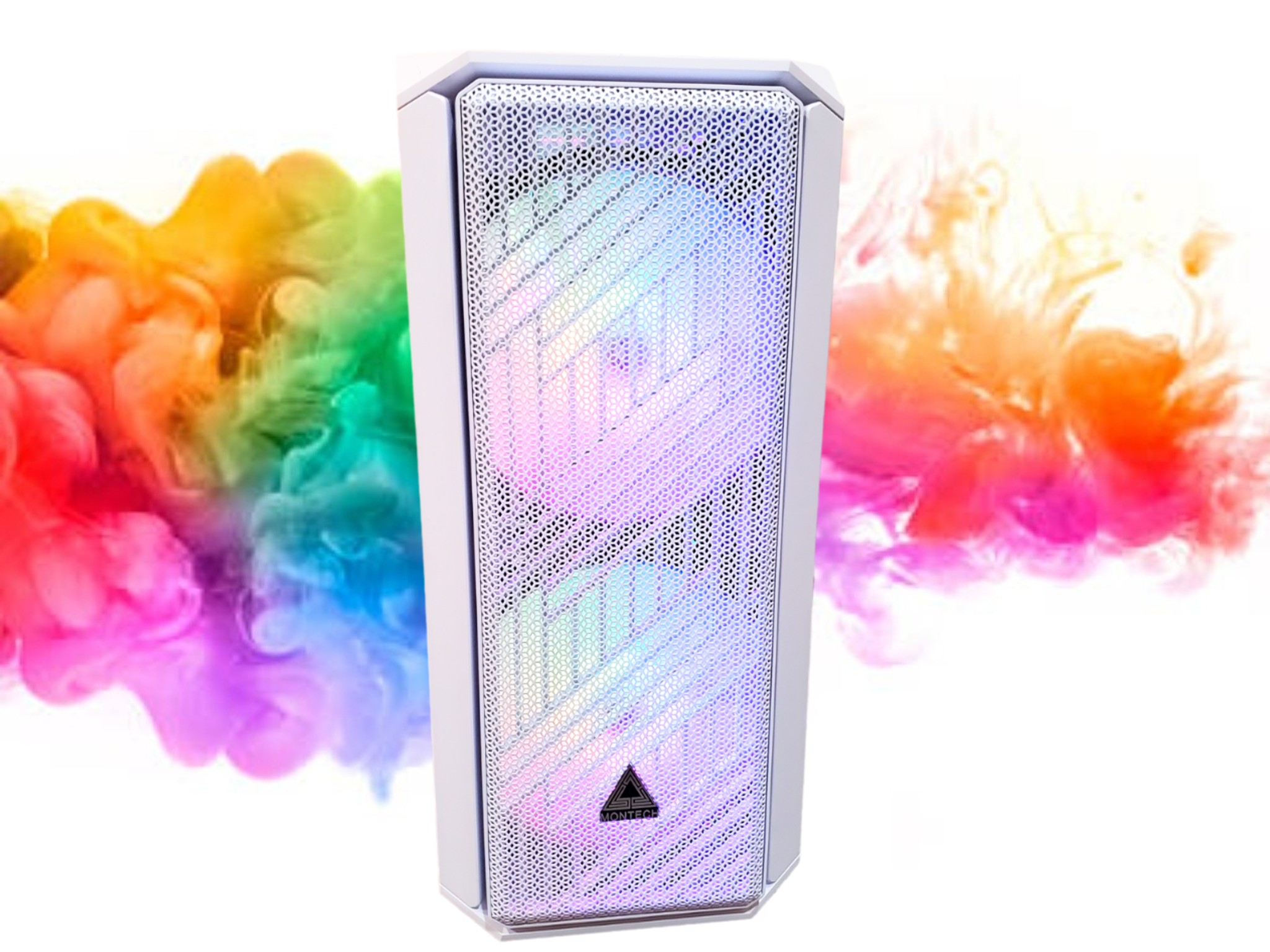 Watercooled Sale: 3060ti + Ryzen 5 + 16GB RAM + 1TB SSD + 7 Fans + Full RGB ( All White Gaming PC )