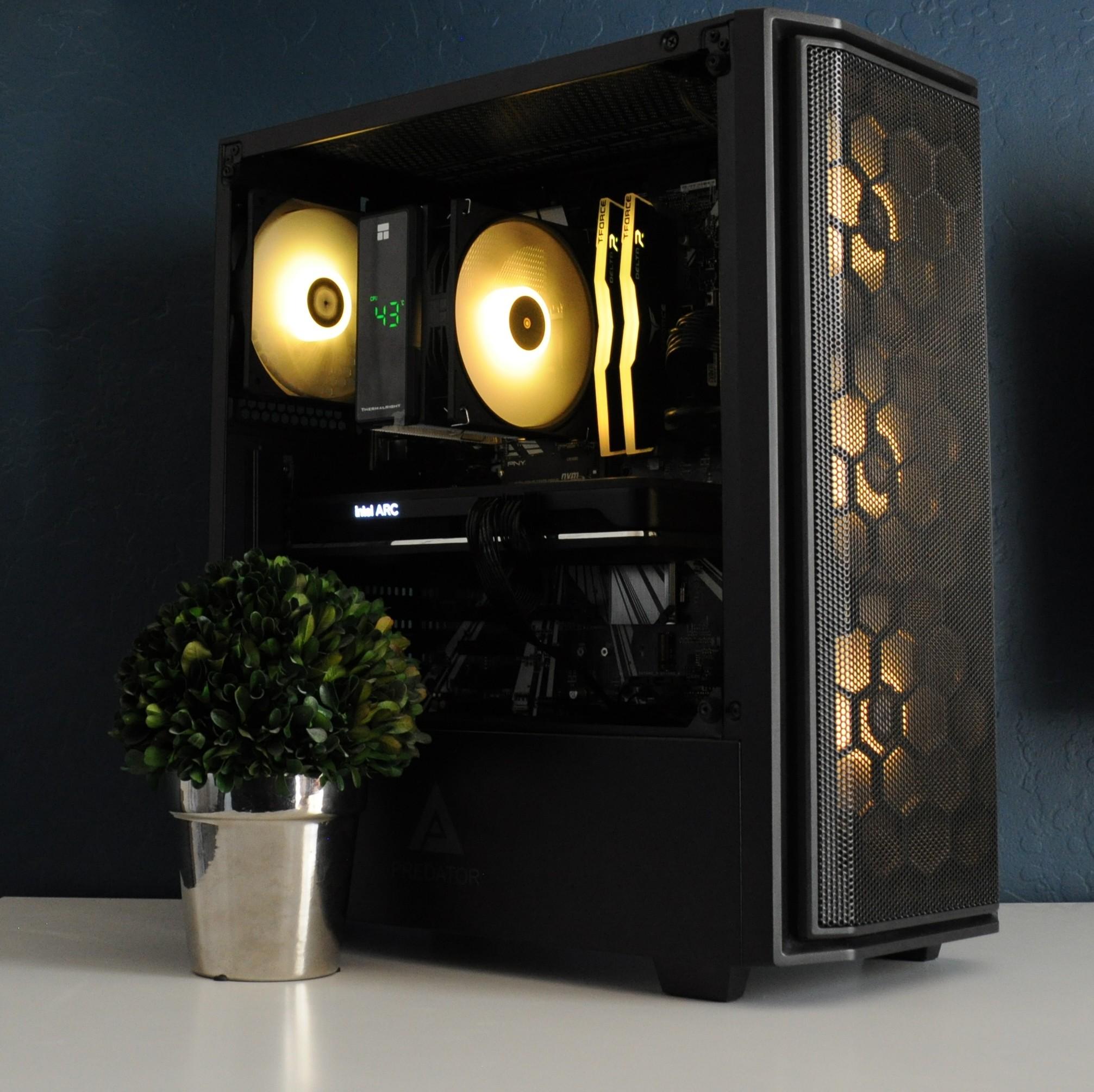 ALL INTEL GAMING PC | WIN 11 READY | ARC A750 | I5 9400F | 16GB RAM | 1TB SSD | ARGB | 1080P/1440P