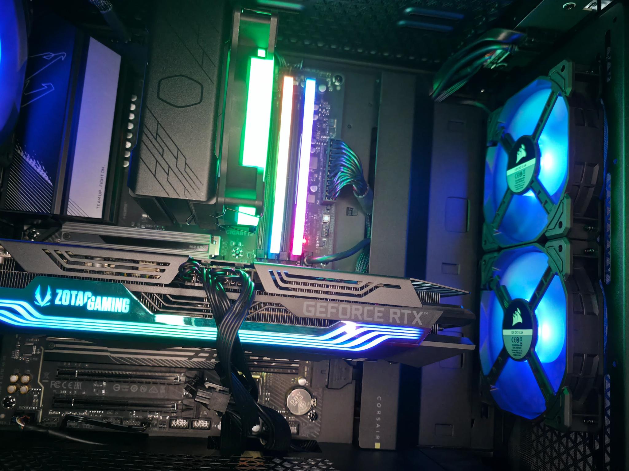 Mid Range Black 9600X 3070TI Gaming PC