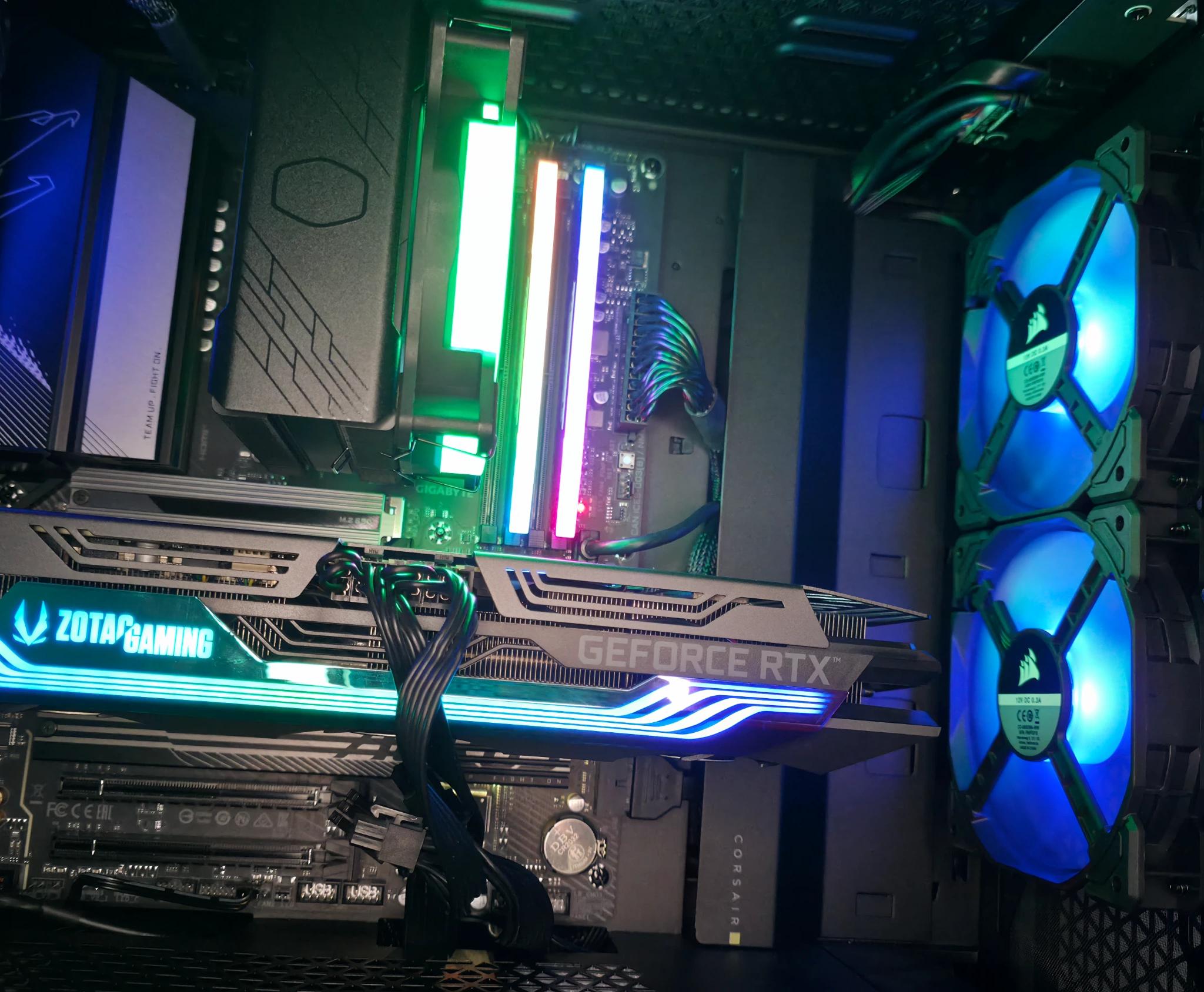 Mid Range Black 9600X 3070TI Gaming PC