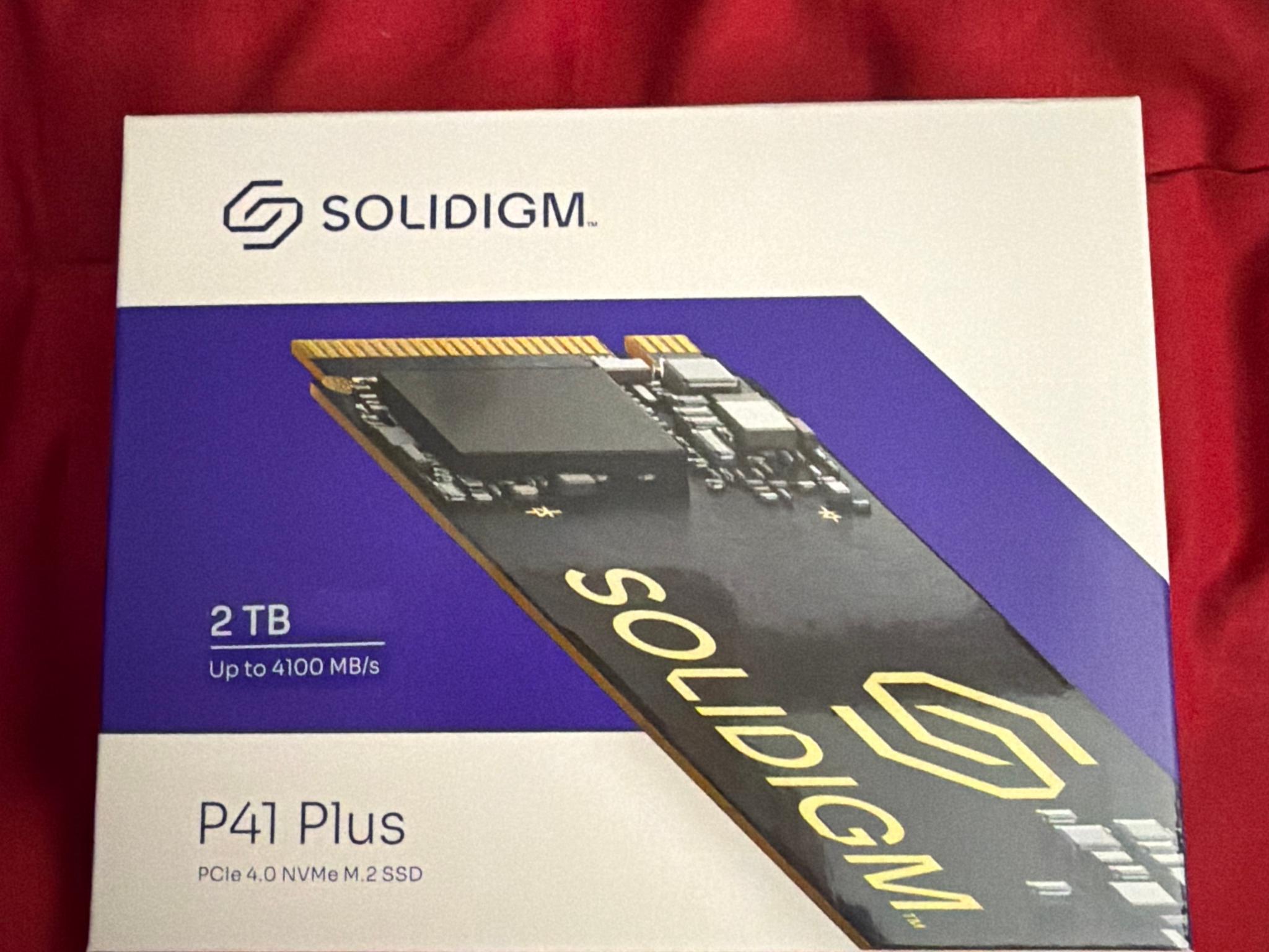 2TB SSD Solidigm P41 Plus New In Box PCIe 4.0 NVME M.2 SSD 2280