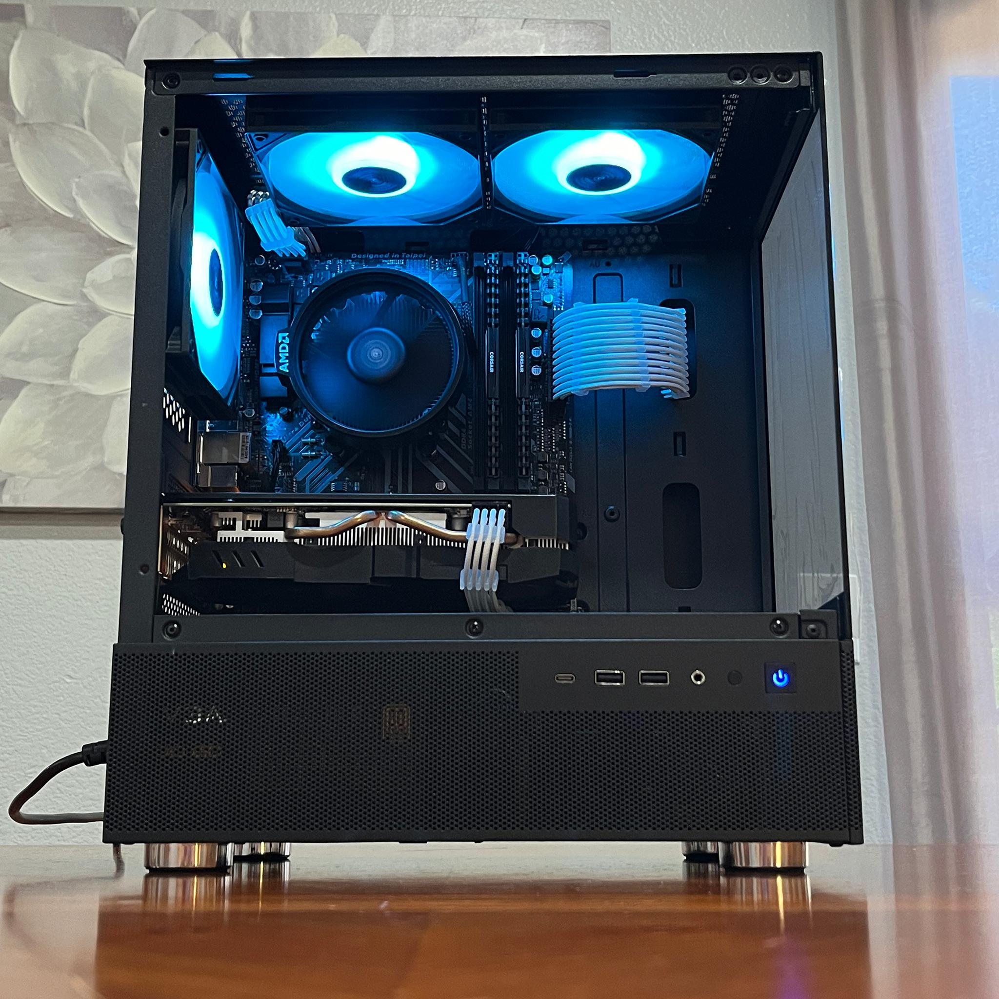 RX 580 8GB, Ryzen 7 2700X, 16GB RAM | Black RGB Gaming Computer/PC
