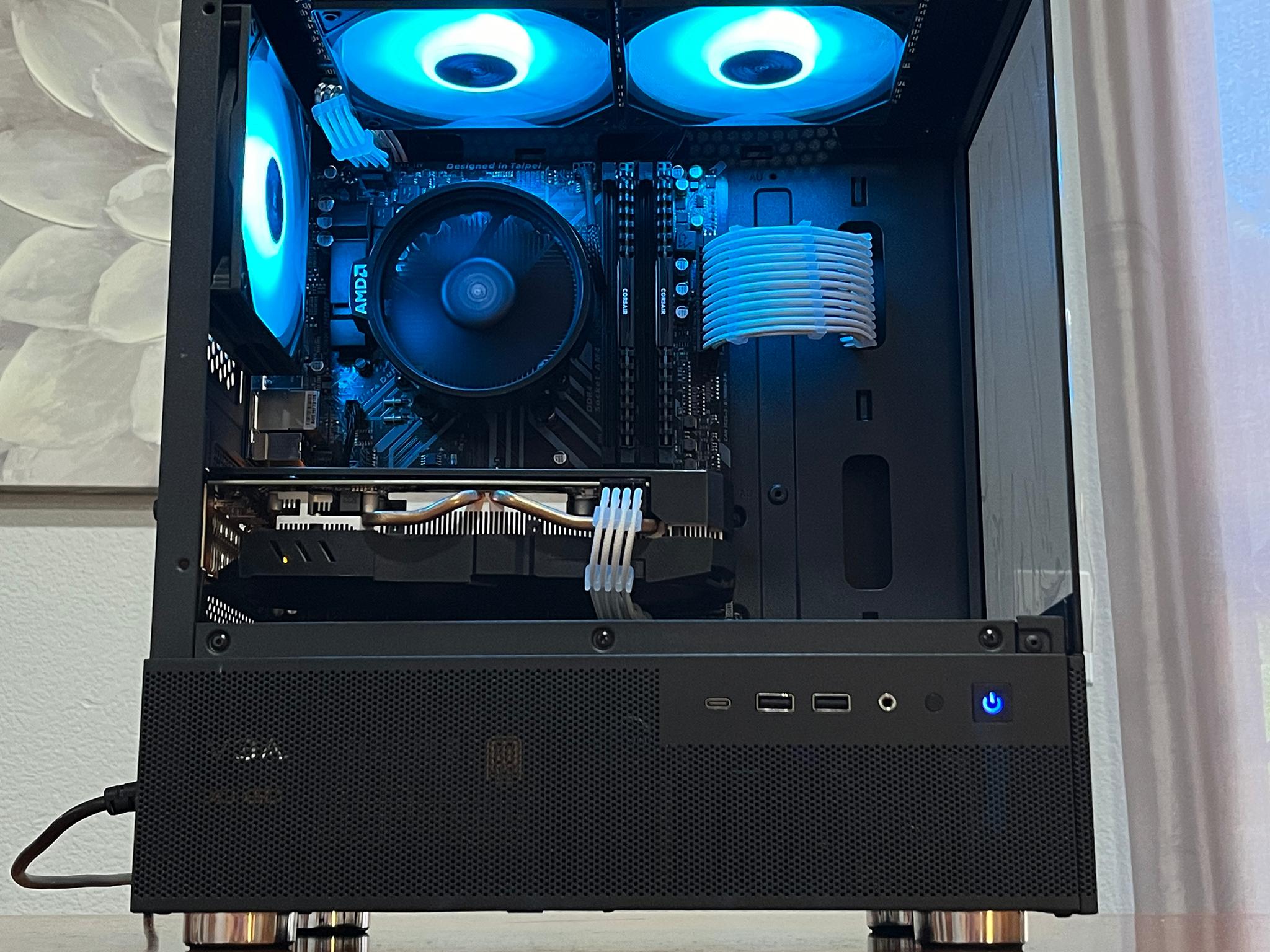 RX 580 8GB, Ryzen 7 2700X, 16GB RAM | Black RGB Gaming Computer/PC