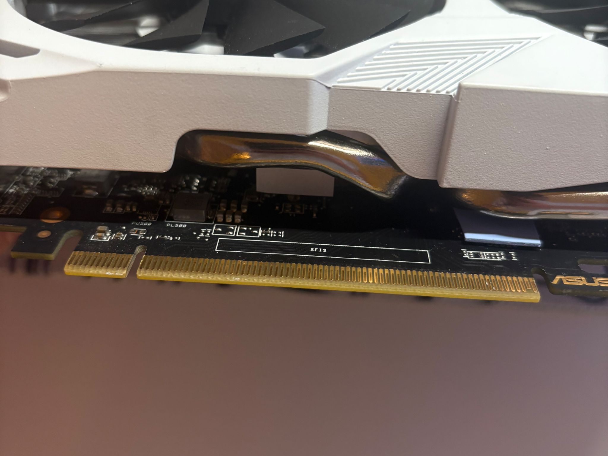 ASUS Duel RX 580 4GB Custom White Spray Painted