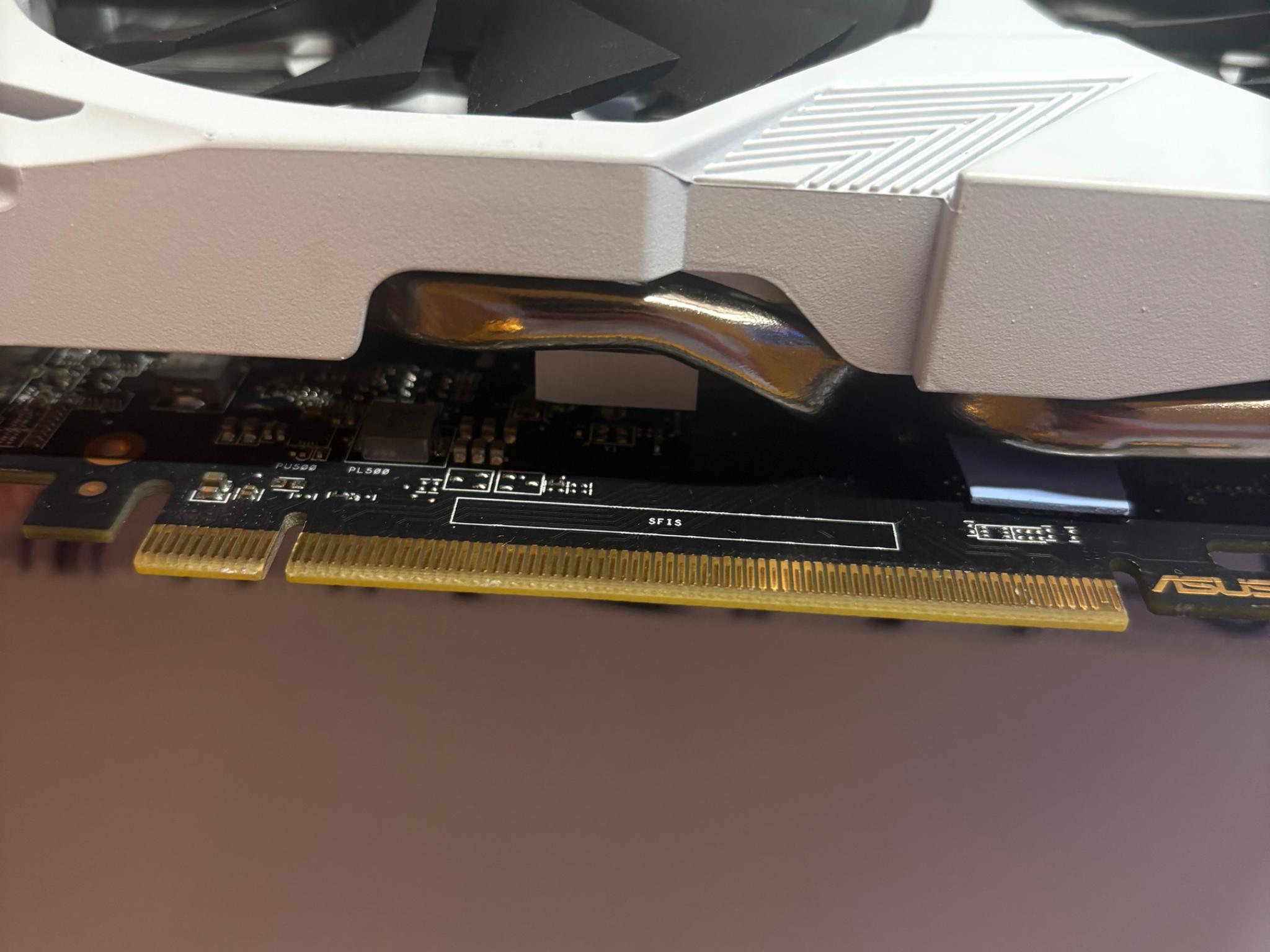 ASUS Duel RX 580 4GB Custom White Spray Painted