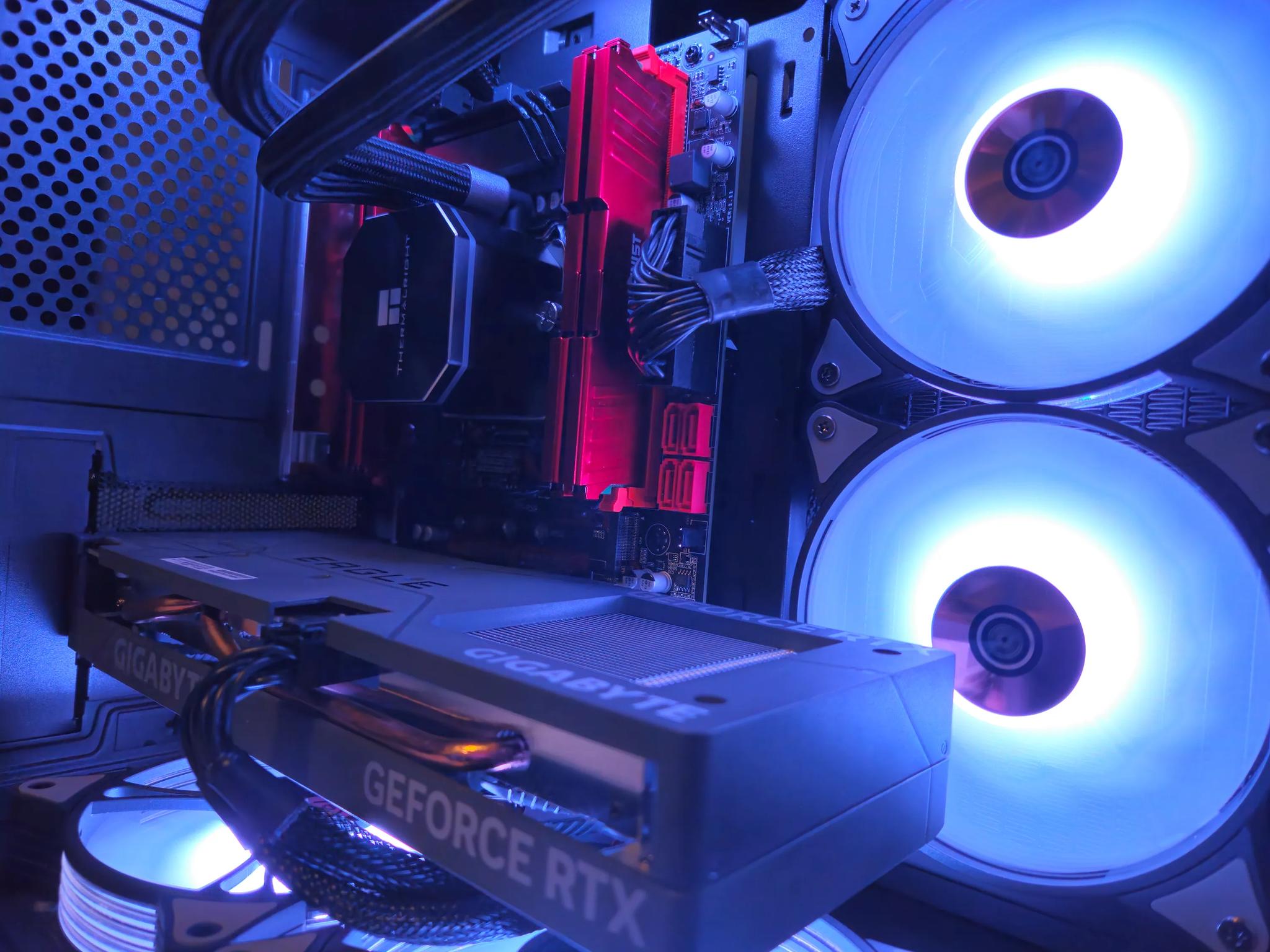 Dark Side Liquid cooled RIG Intel inte 14 Core / 64GB DDR4 / 1TB SSD / RTX 4060