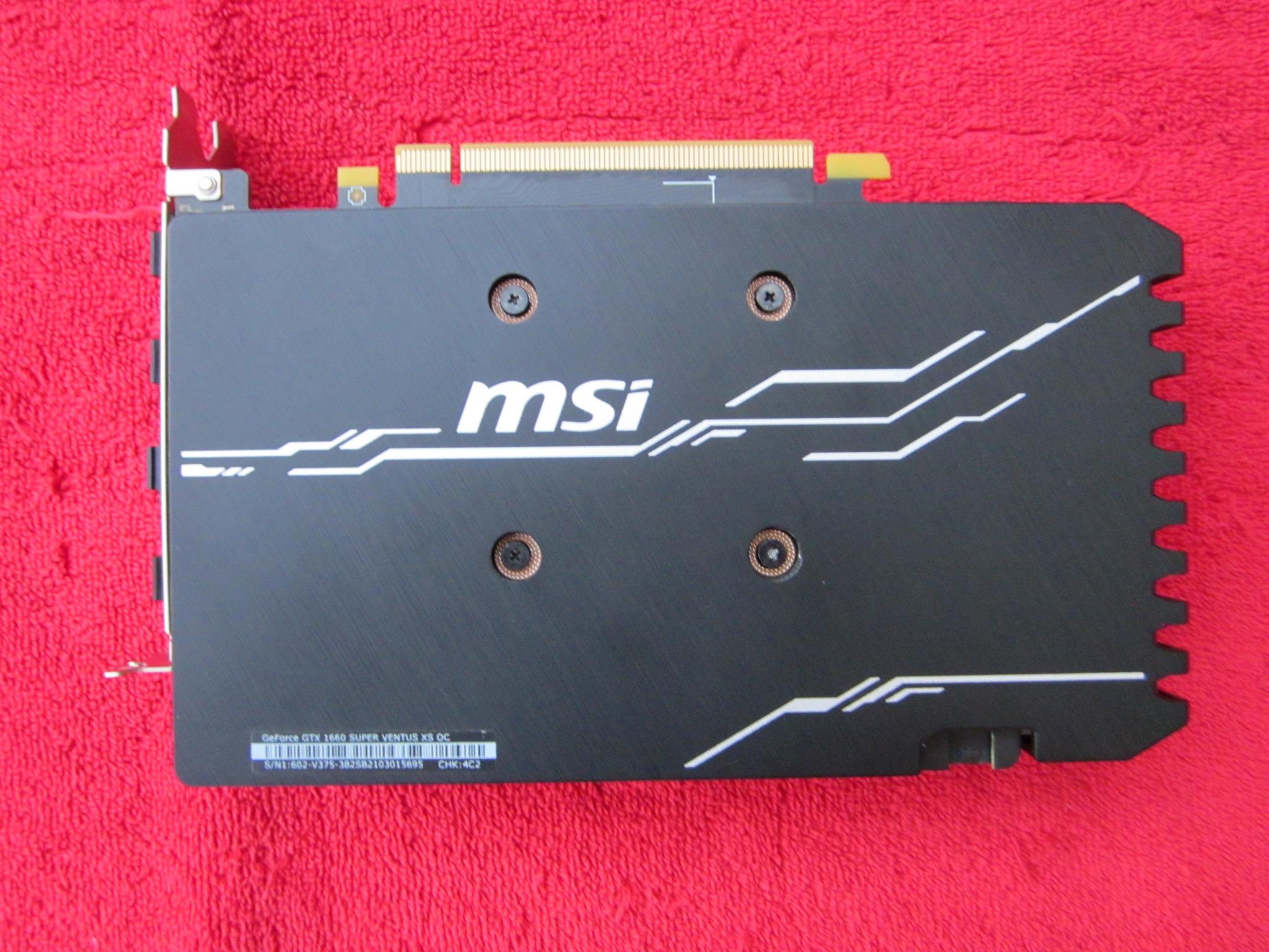 MSI NVIDIA GeForce GTX 1660 Super VENTUS XS OC 6GB GDRR6 Graphics Card