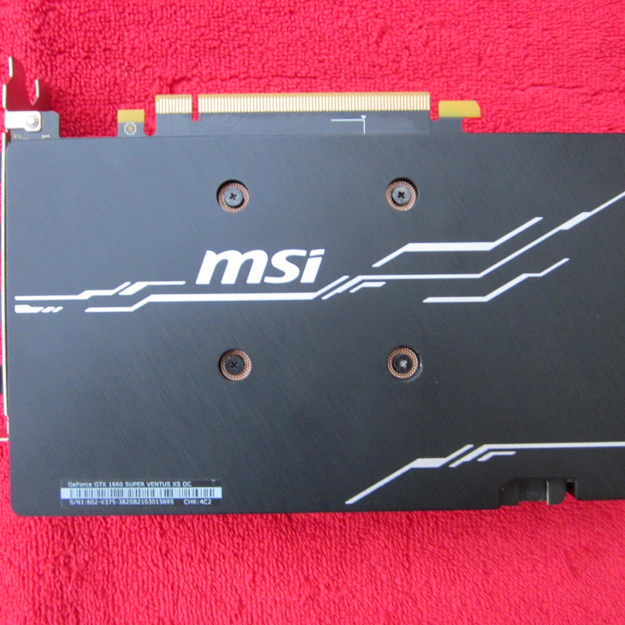 MSI NVIDIA GeForce GTX 1660 Super VENTUS XS OC 6GB GDRR6 Graphics Card