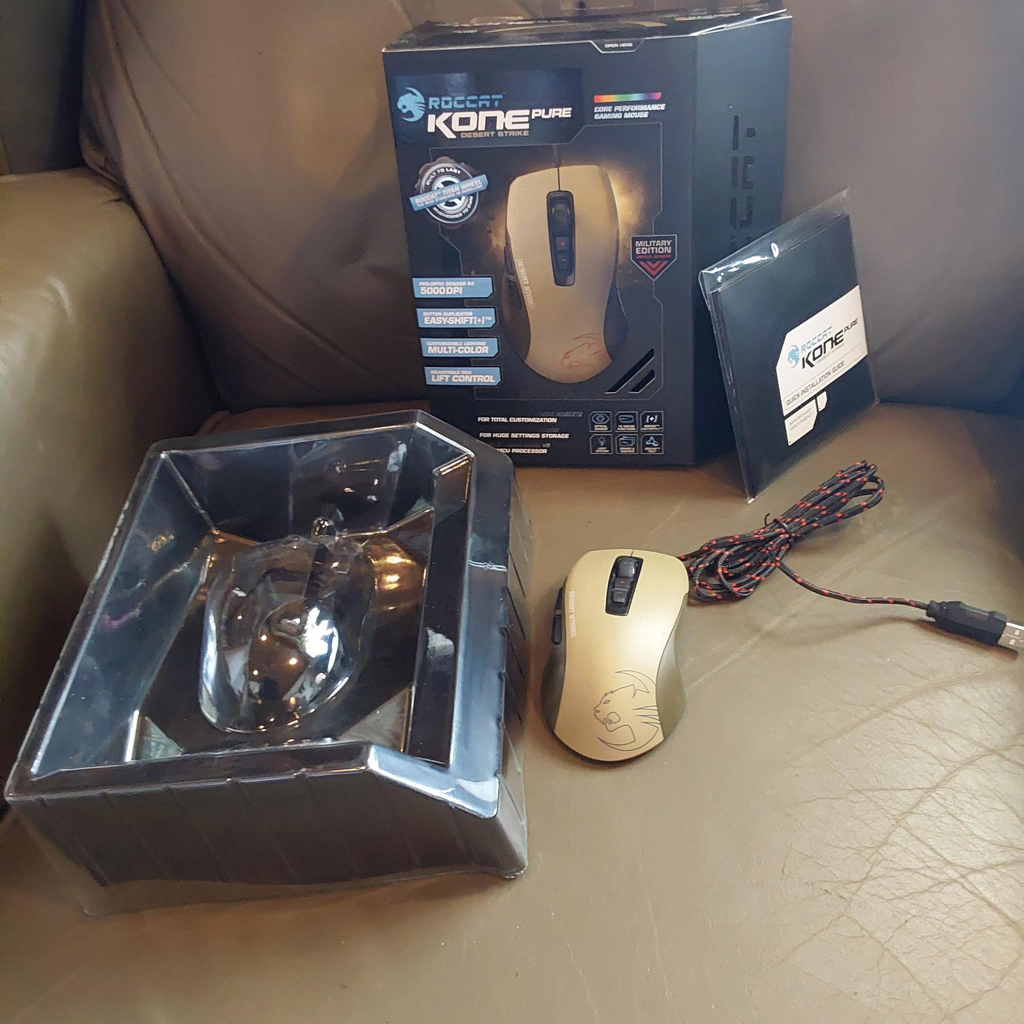 ROCCAT KONE Pure Military Edition Core Performance, USB Wired Optical Gaming Mouse - Desert Strike