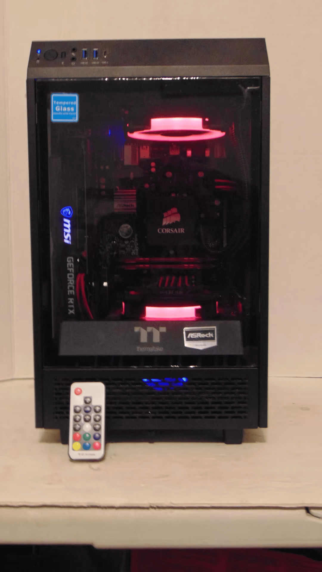 i7 8700 (RTX3050 8GB) 16GB DDR 4 256SSD 1TB Wifi WaterCooled RGB ThermalTake Tower 100