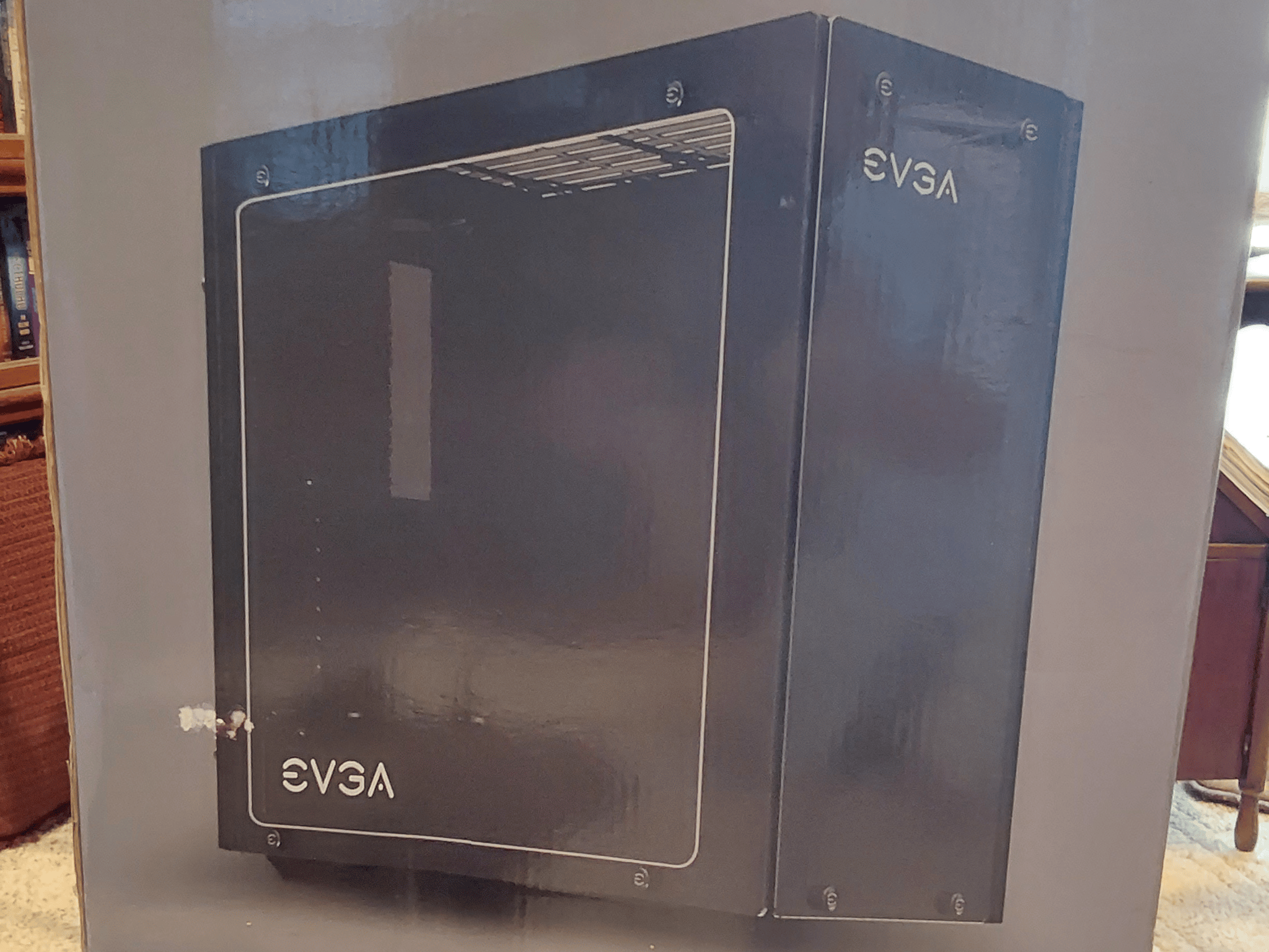 NEW EVGA DG-77 Matte Black Mid-Tower Gaming Case, Tempered Glass, Vertical GPU Mount, RGB, & K-Boost