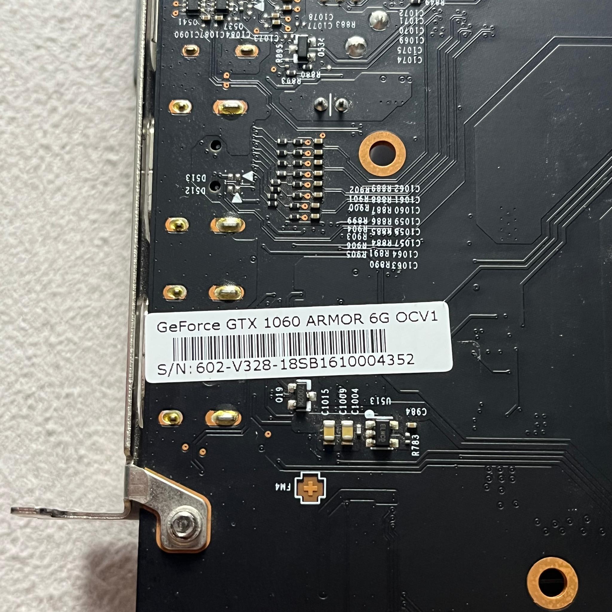 MSI NVIDIA GeForce GTX 1060 ARMOR 6GB