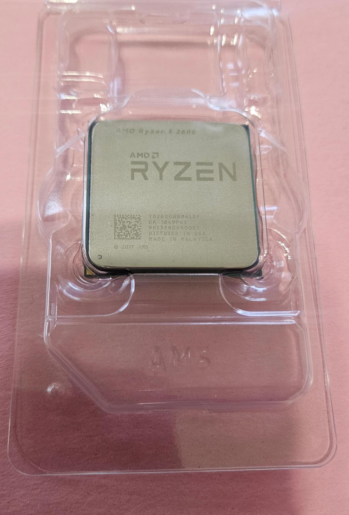 AMD Ryzen 5 2600 Six-Core 3.4-3.9 GHz 65W Socket AM4 CPU Processor