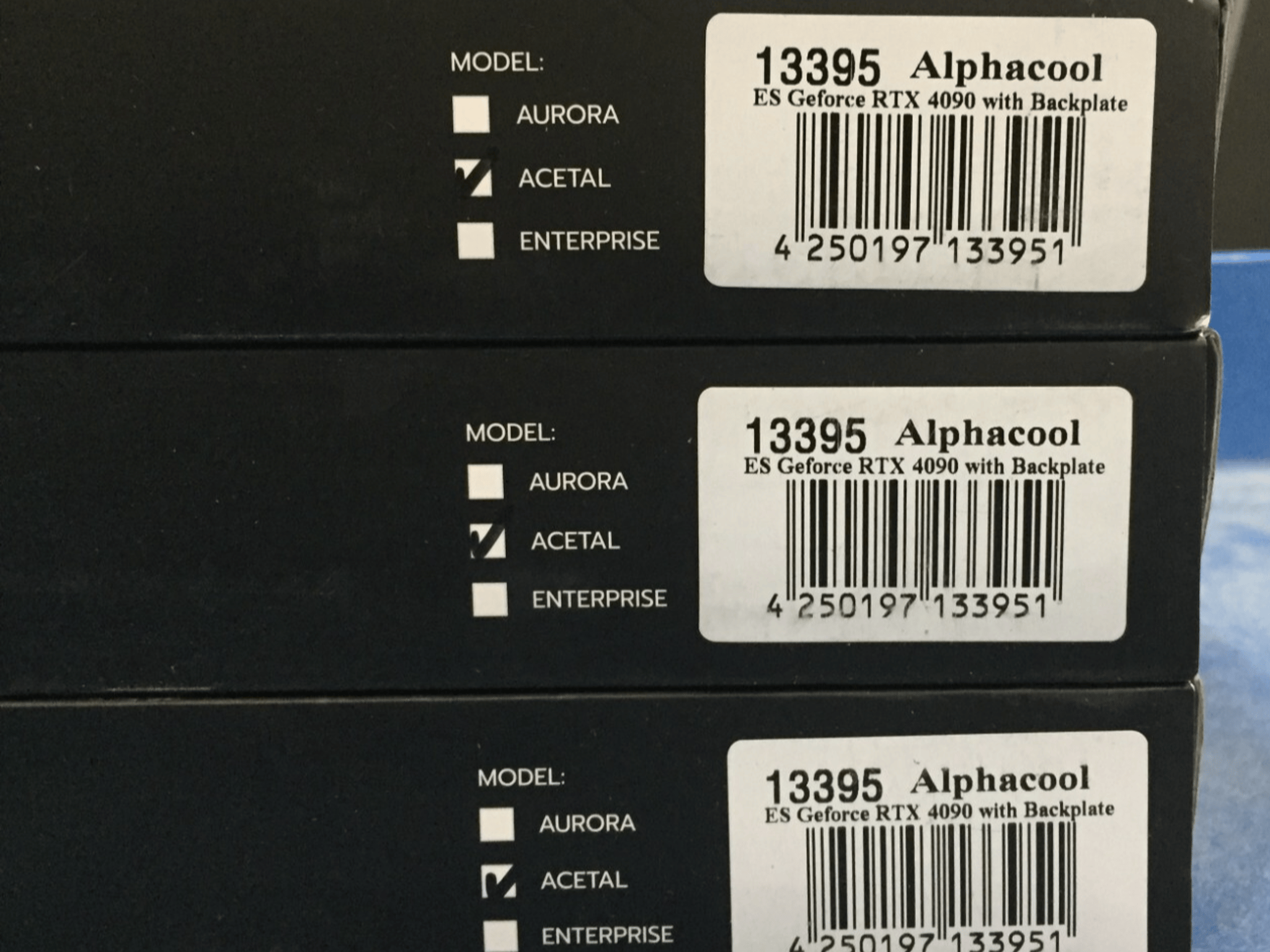 Alphacool ES RTX 4090 Reference GPU Water Block with Backplate 13395 - New