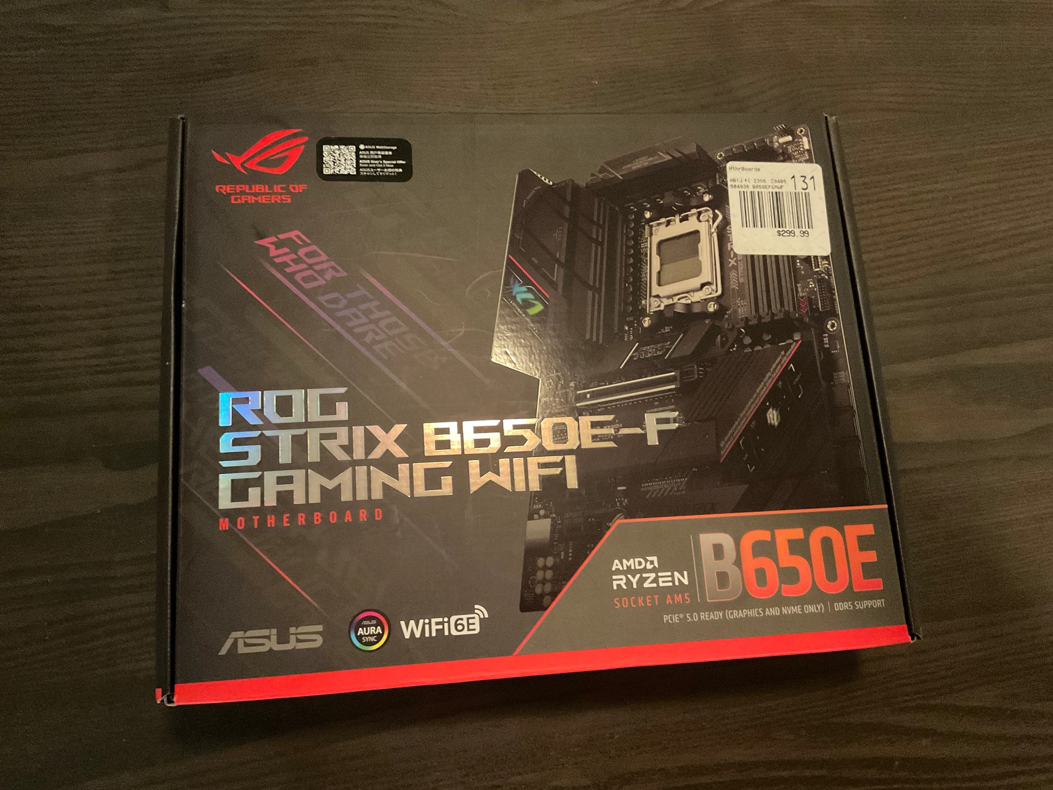 On Sale! ASUS ROG STRIX B650E-F GAMING WIFI