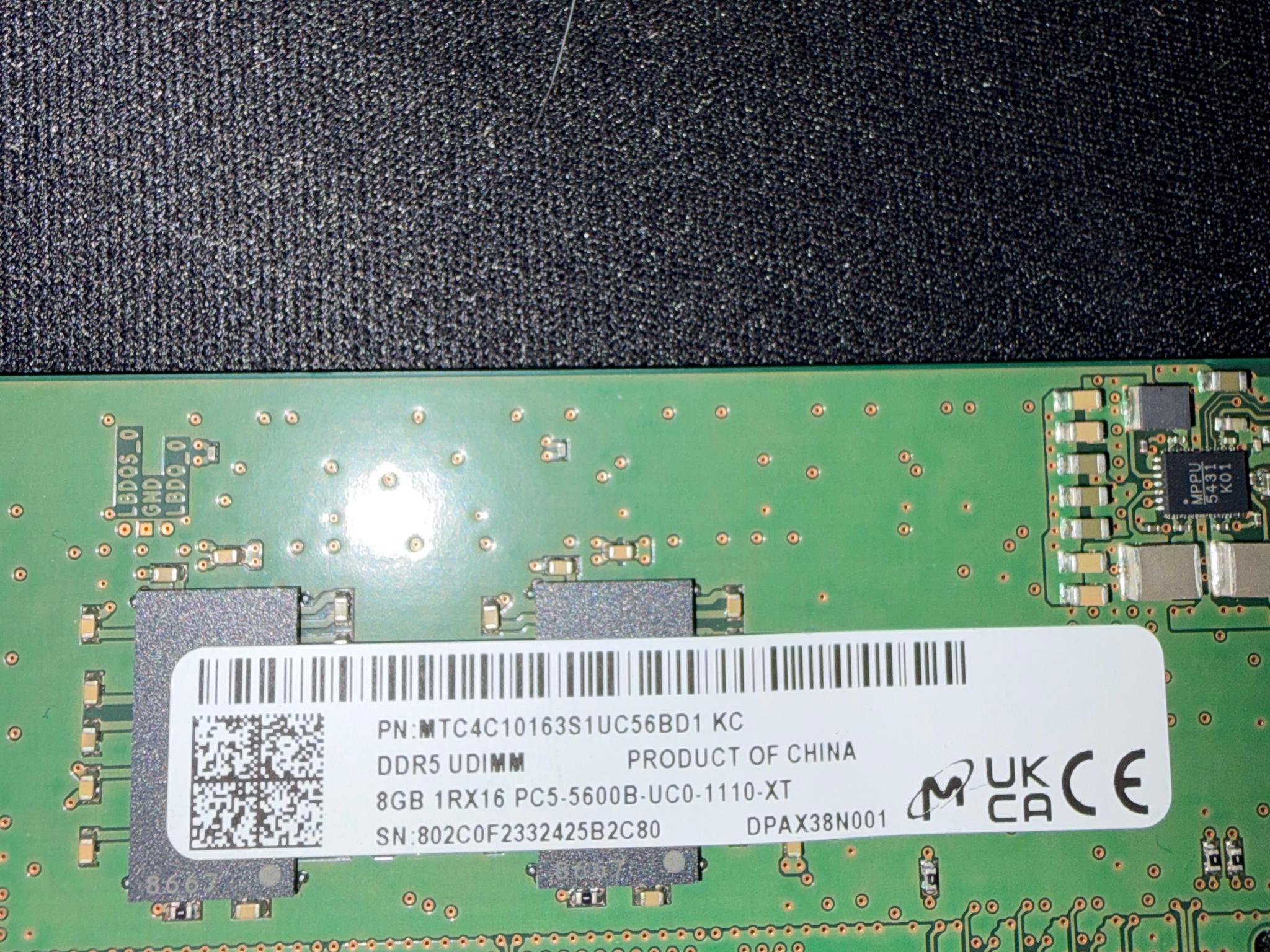 Kingston DDR5 16GB (2x8) 5600mhz