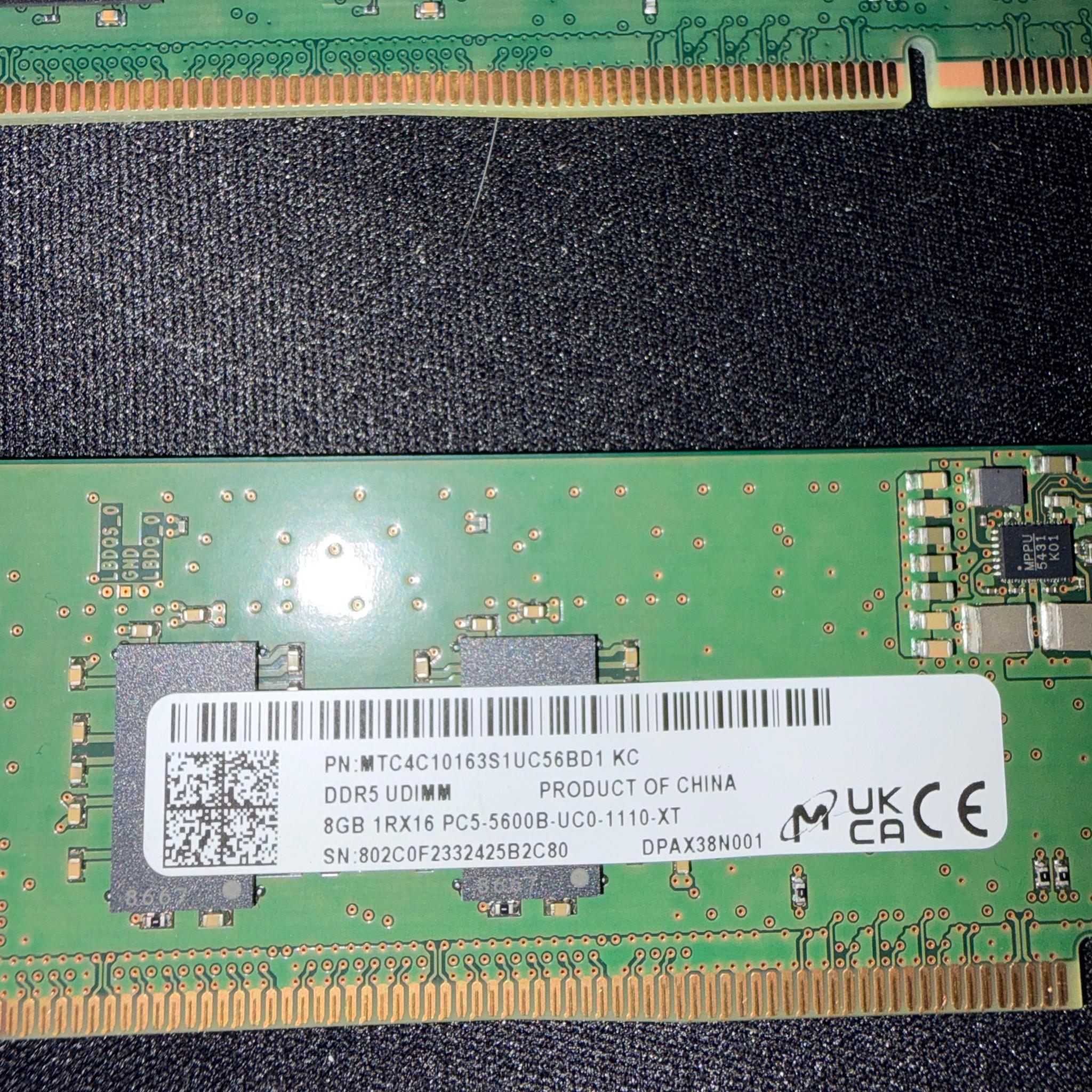 Kingston DDR5 16GB (2x8) 5600mhz