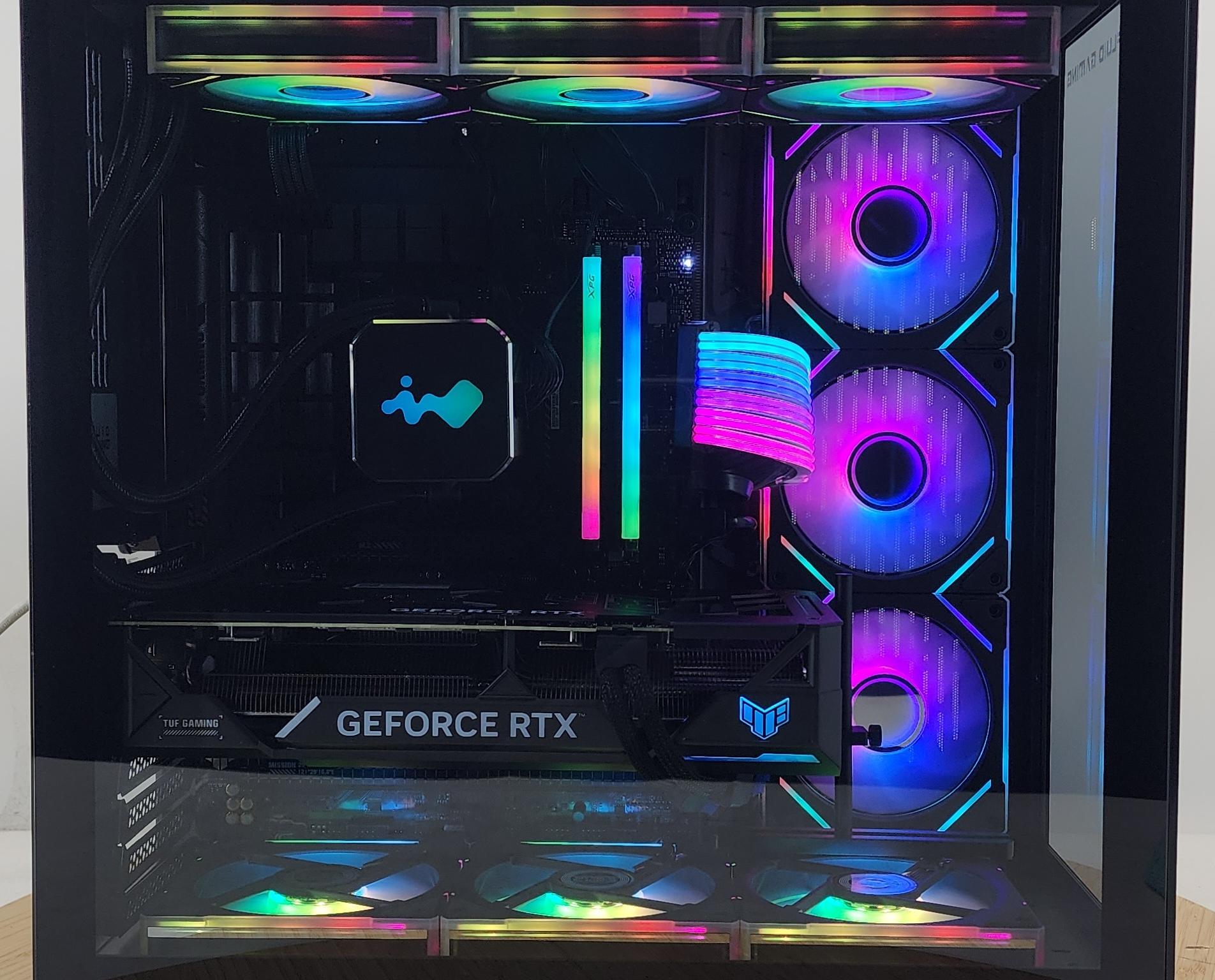 Gaming PC Ryzen 7 7800X3D 32GB RAM 1TB SSD RTX 4070 Ti 12GB Windows 11 Computer