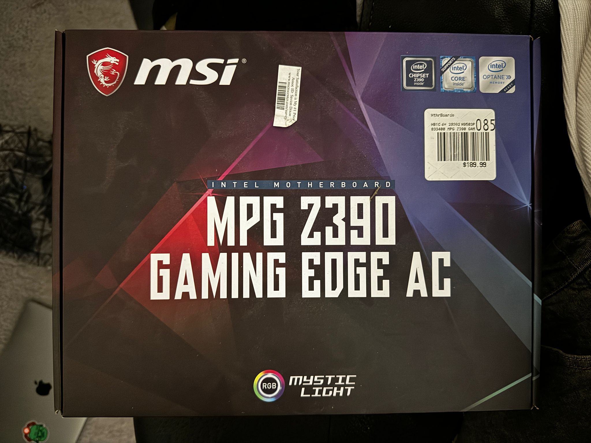 MSI MPG Z390 Gaming Edge AC + i5-8600