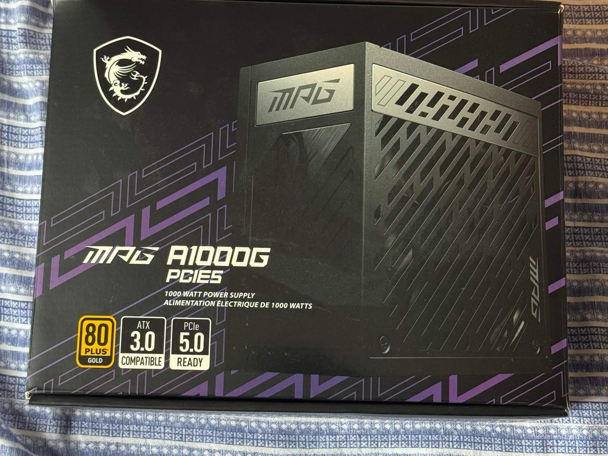 MSI MPG A1000G PCIE5 Power supply PSU