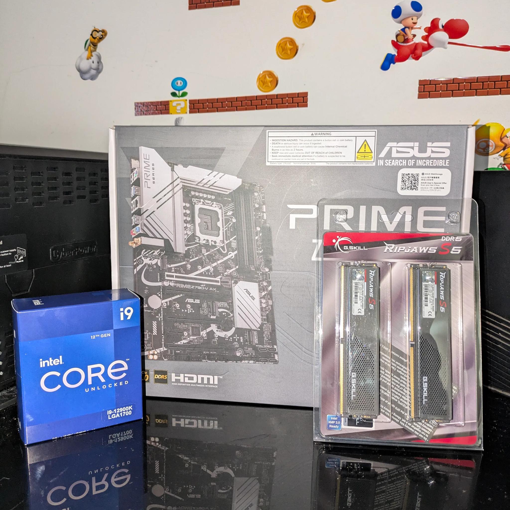 BNIB! On SALE! Asus PRIME Z790-V AX|Intel Core i9-12900K processor|32GB DDR5-6000 CL36 BNIB!