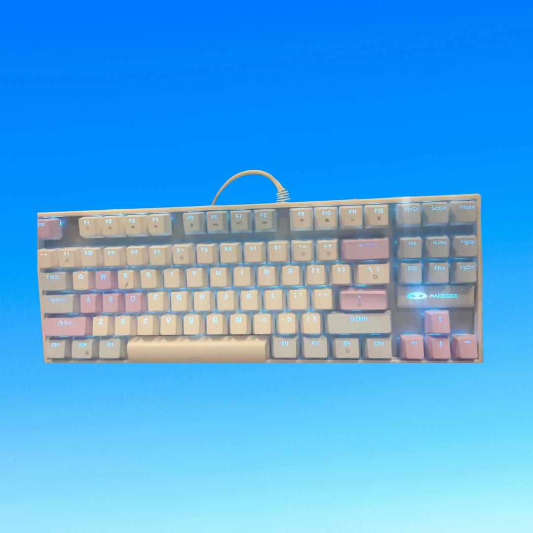 Magegee 75% mechanical keyboard | red switch, 87 keys, & Blue backlit keyboard