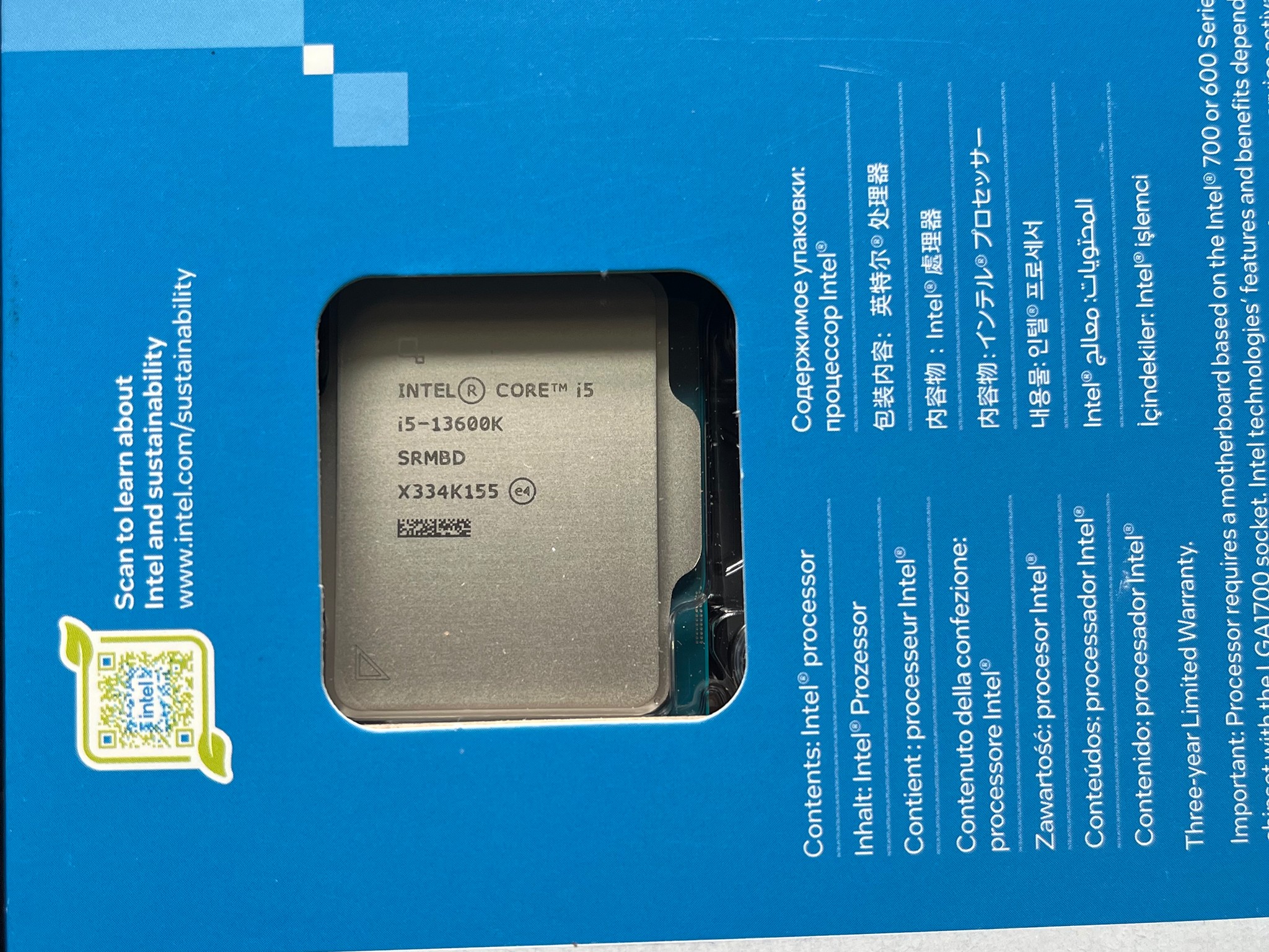 Intel i5-13600k cpu