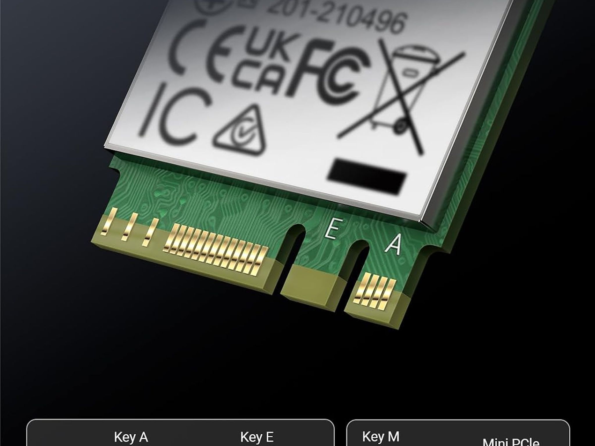 WiFi 6 M.2 Card AX1800 + BT 5.2 2.4GHZ 5GHZ