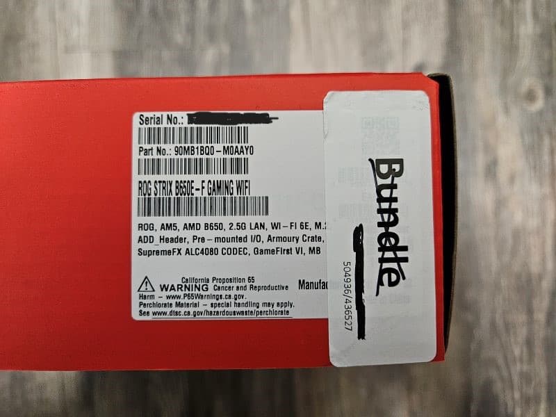 ASUS ROG STRIX B650E-F Gaming Wifi Motherboard Socket AM5 - Brand New in Box