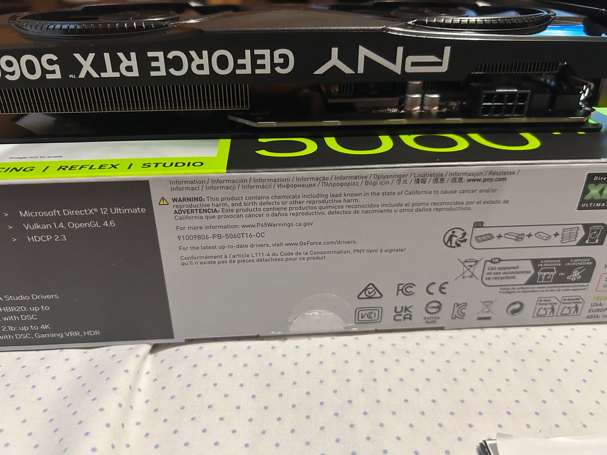 PNY GeForce RTX 5060 TI Overclocked 16 GB GDDR7