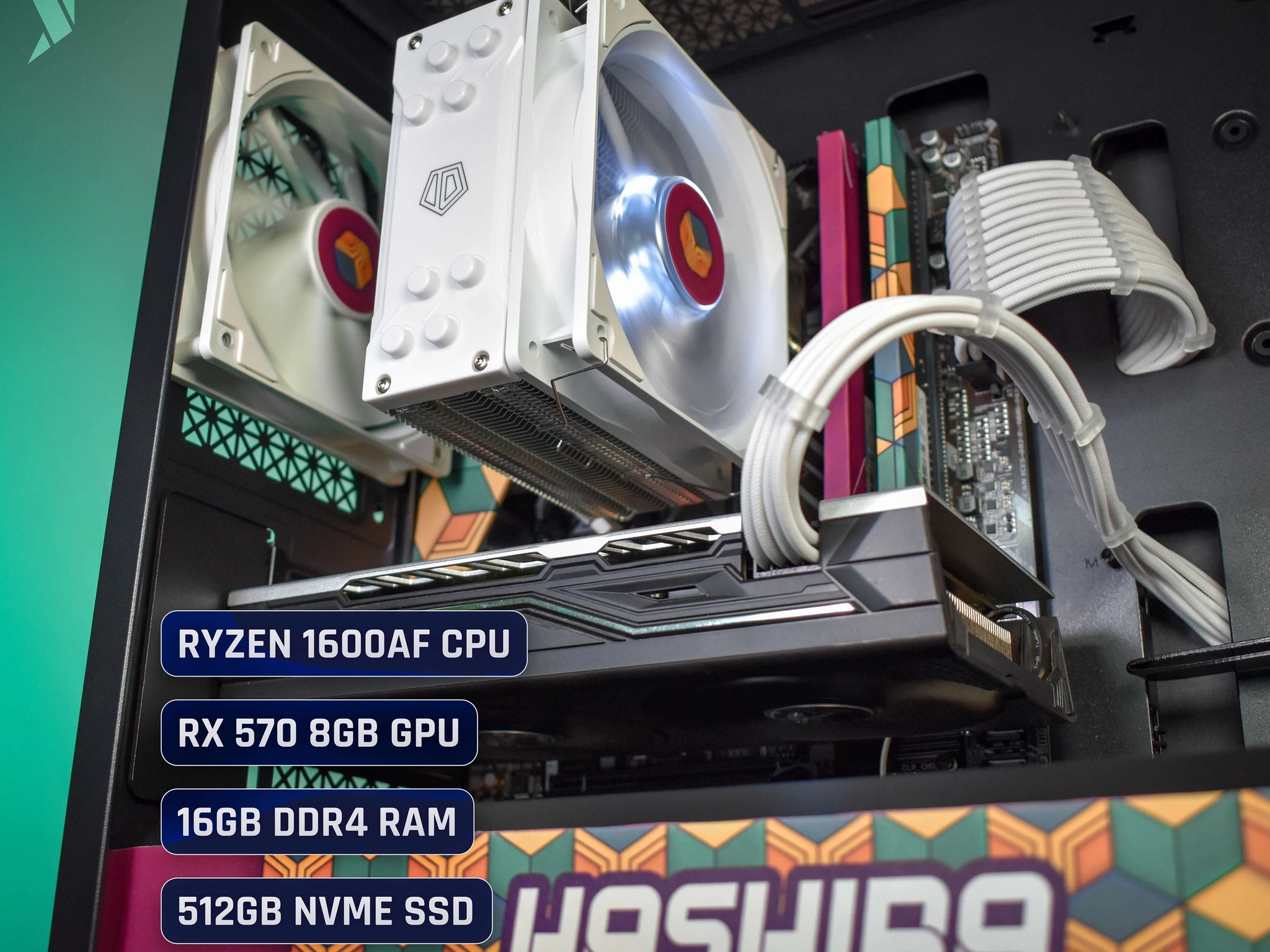 🌊 Giyu-Demon Slayer PC | Ryzen 1600AF | 16GB RAM | 512GB NVME SSD | RX 570 8GB