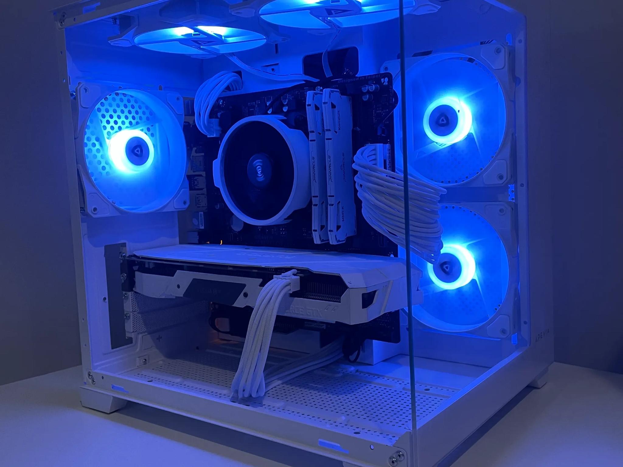White Gaming Pc Gtx 1660 Super, Ryzen 5 2600, 16gb Ram, 256gb svme ssd