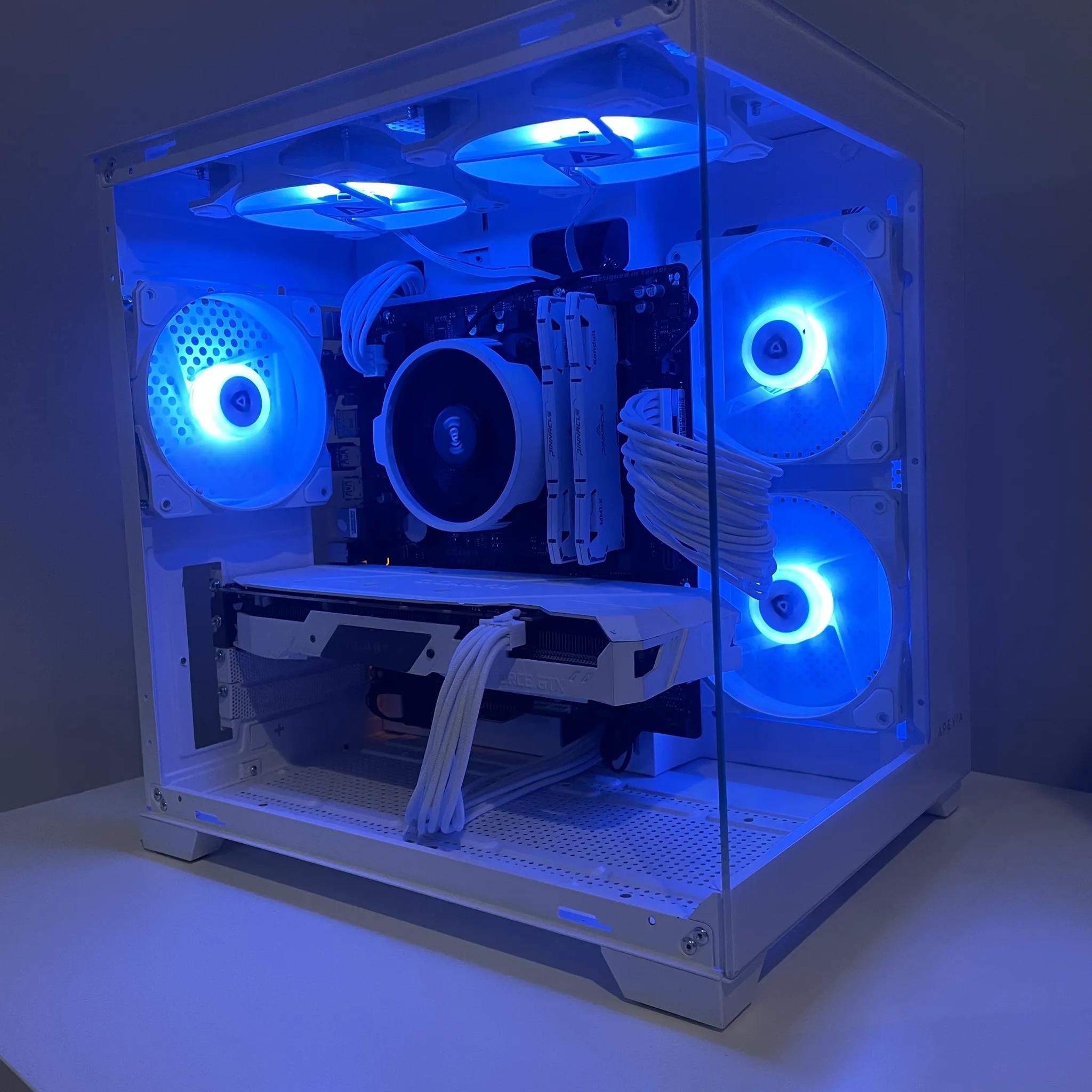 White Gaming Pc Gtx 1660 Super, Ryzen 5 2600, 16gb Ram, 256gb svme ssd