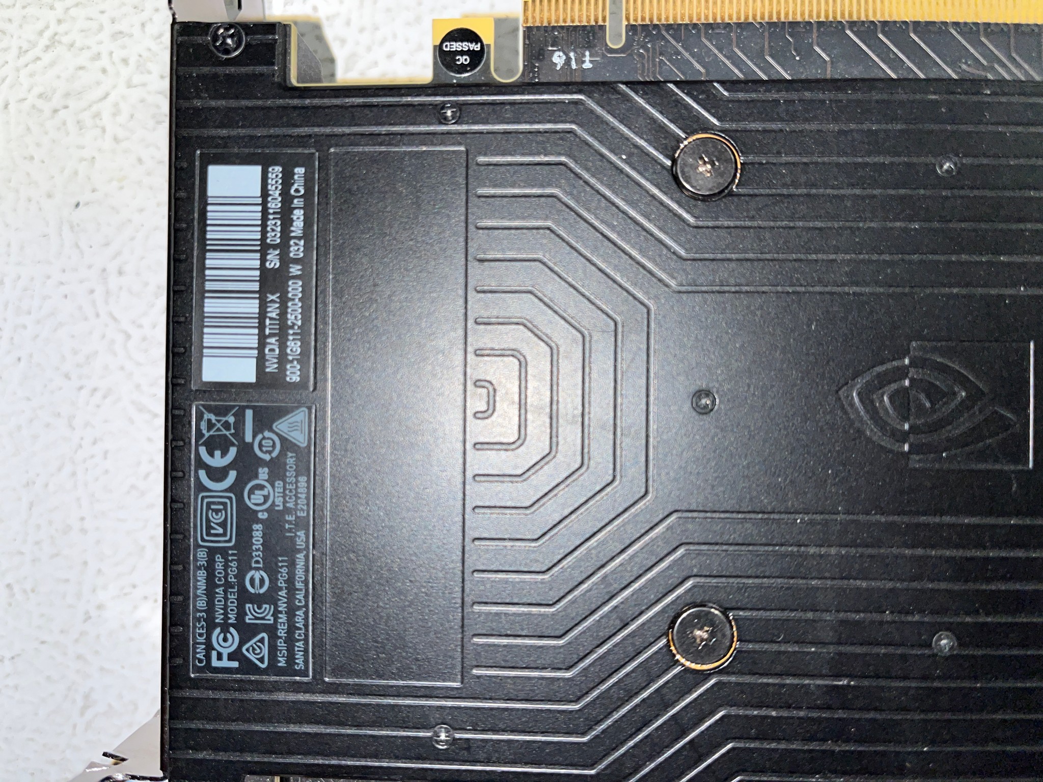 NVIDIA Titan X Pascal 12GB GDDR5X – Graphics Card – Tested & Working