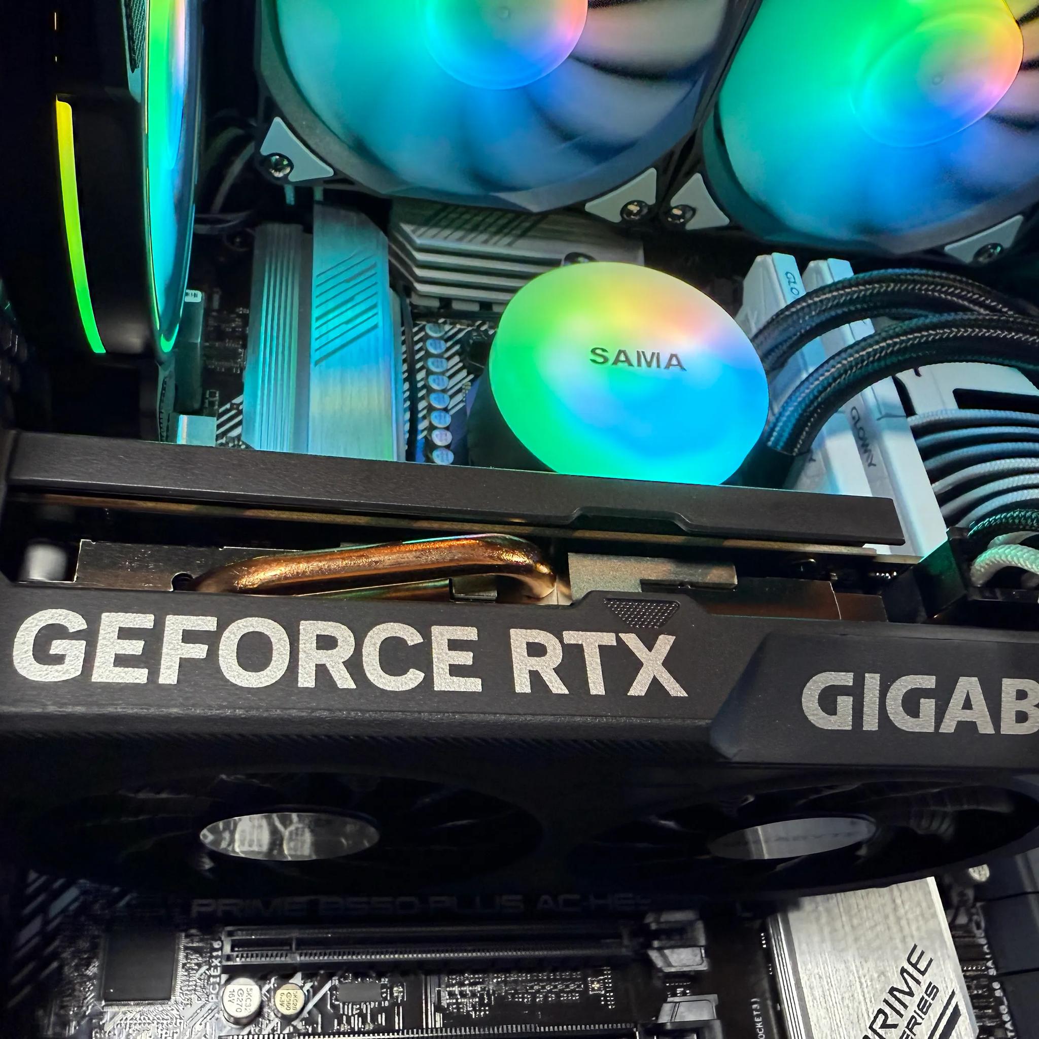 🌈Custom Built RTX 4060 Gaming PC🌈| Ryzen 7, Water Cooled, Windows 11 | Fortnite, CoD, GTA V, More!