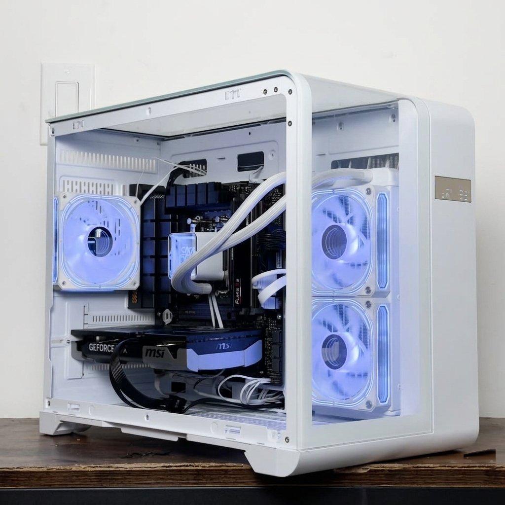 ⚪️ RTX 5060 TI 8gb | RYZEN 5 7600 | 1TB SSD | DDR5 RAM | WATER COOLED GAMING PC ⚪️