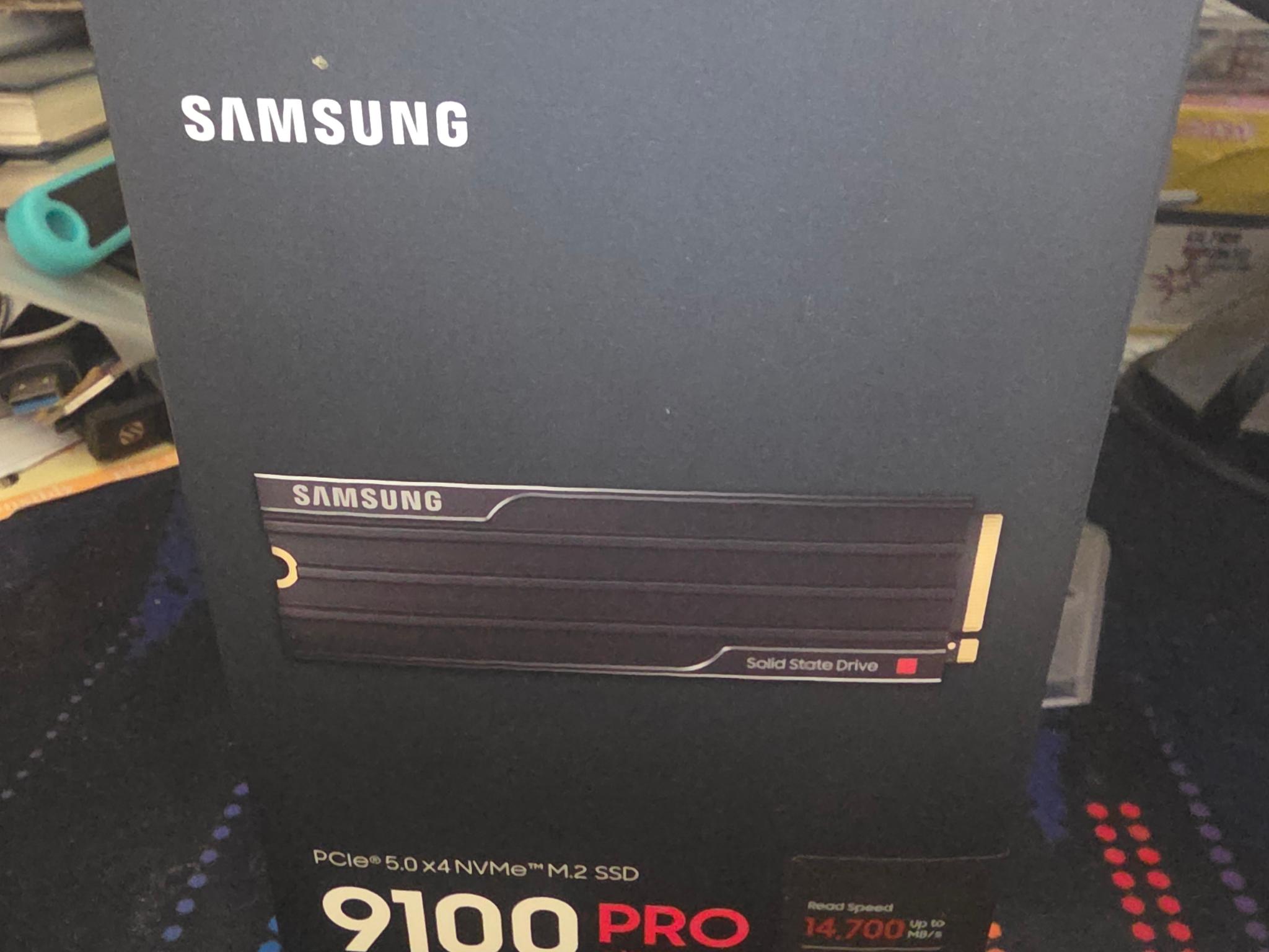 Samsung 9100 Pro 2tb with Heatsink. New Unopened