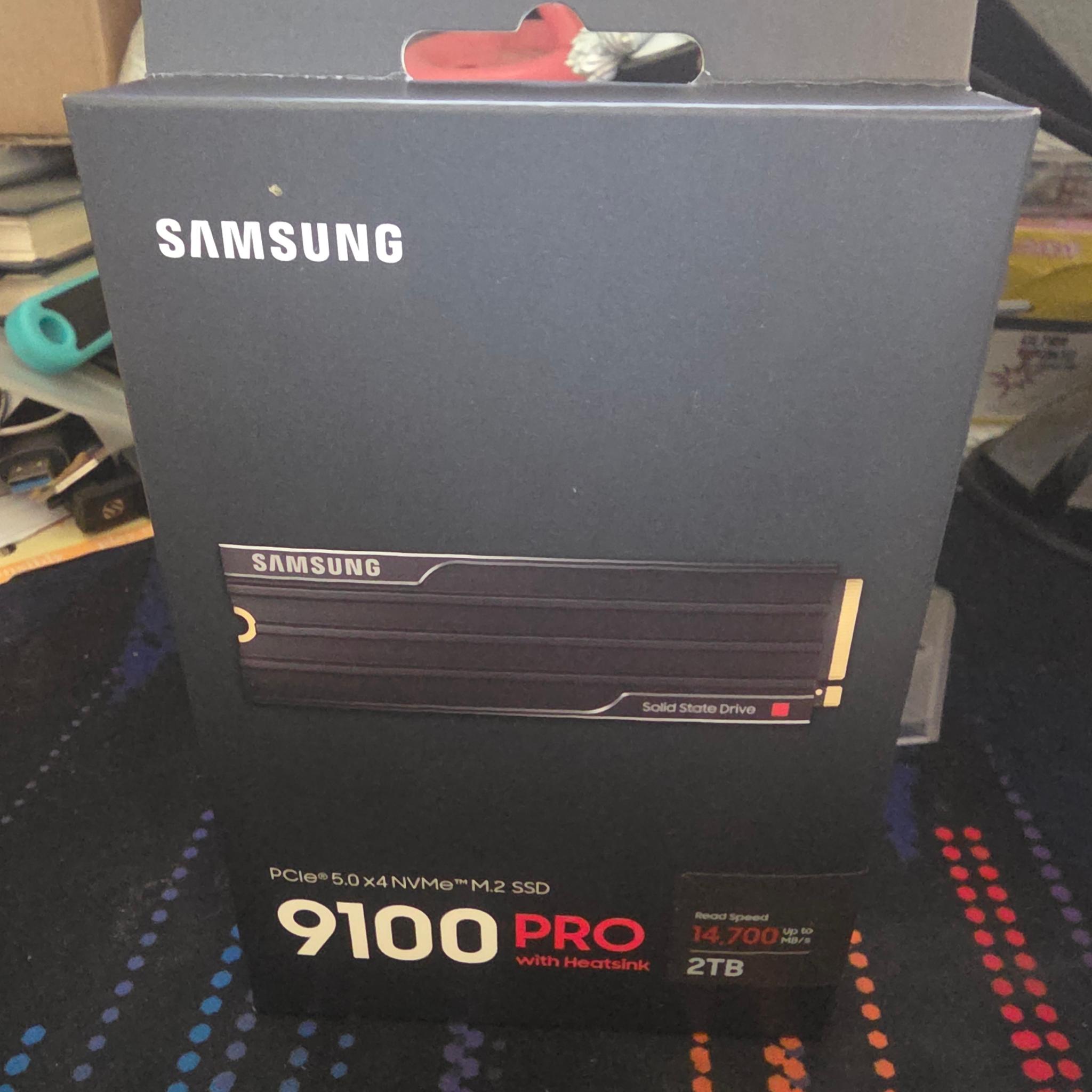 Samsung 9100 Pro 2tb with Heatsink. New Unopened