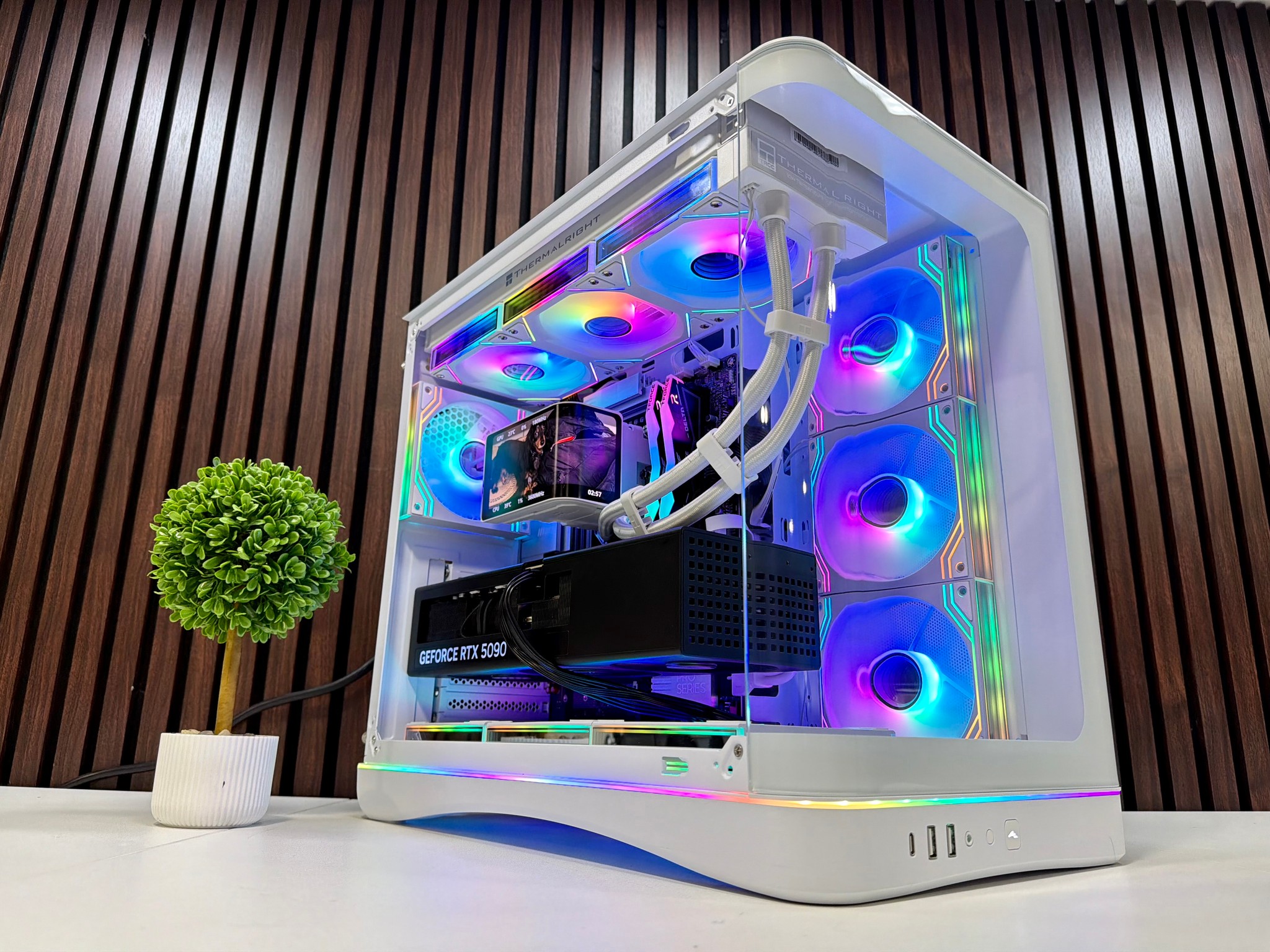RTX 5090 | Ryzen 9950X3D | 64GB DDR5 | 2TB Gen 5 M.2 | 1200 Watt Tier A PSU | LCD AIO