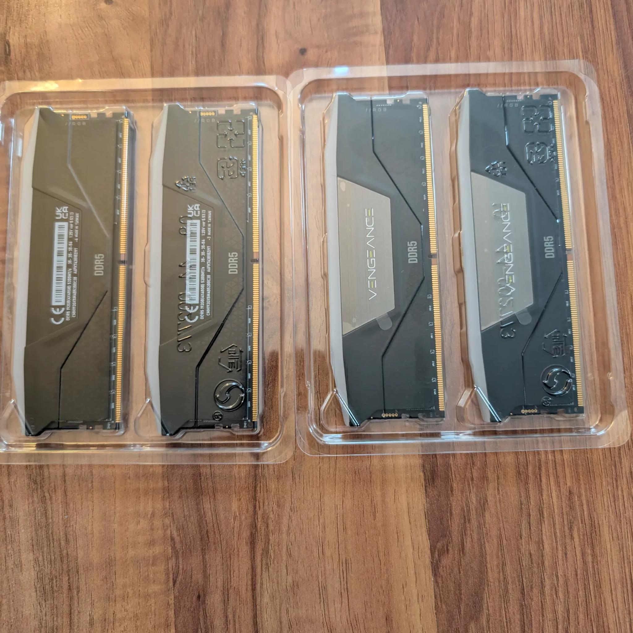 CORSAIR VENGEANCE RGB DDR5 RAM 192GB (4x48GB) 5200MHz CL38 Intel XMP iCUE Compatible Computer Memory
