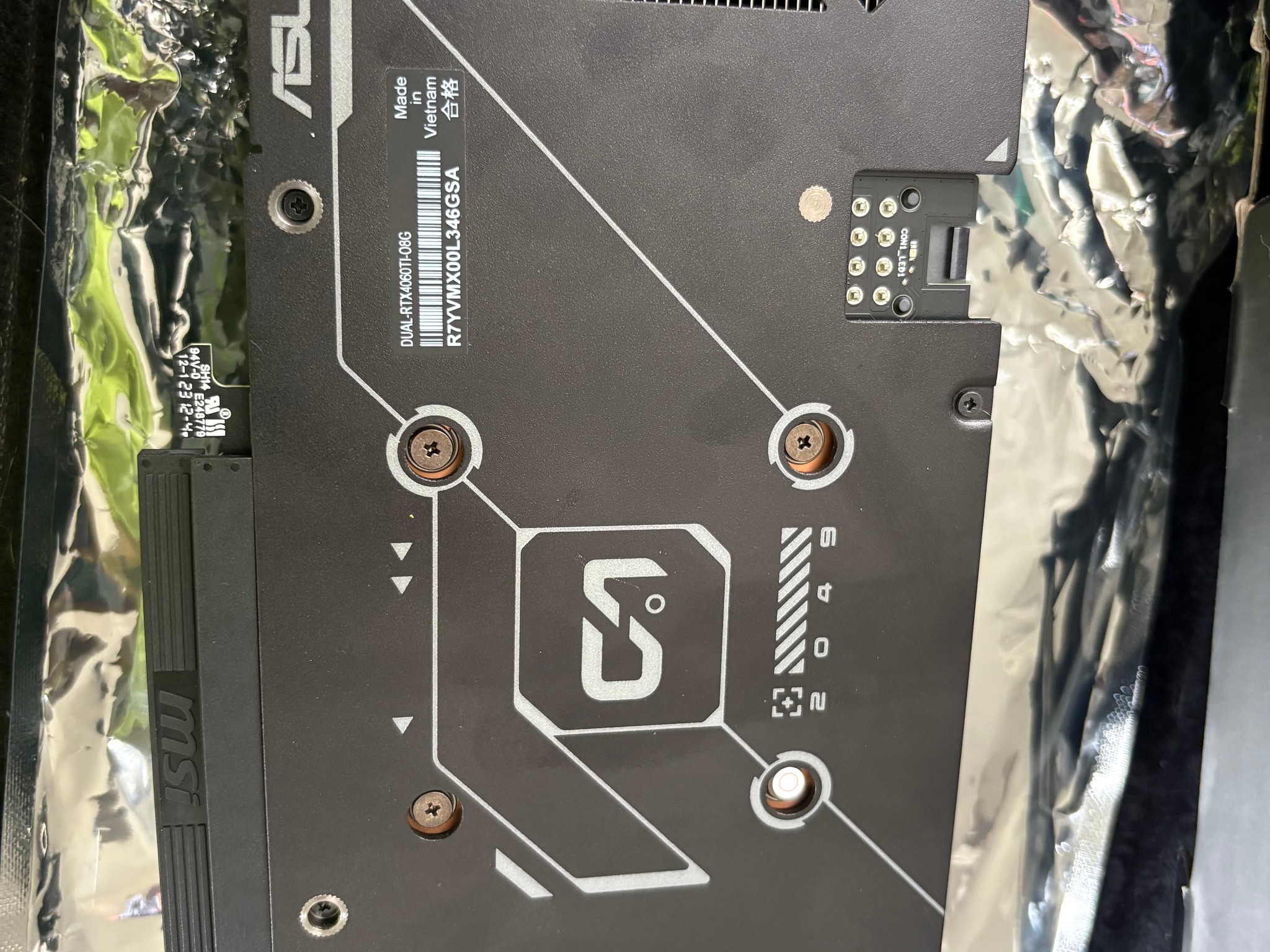 Asus Dual RTX 4060 TI 8gb